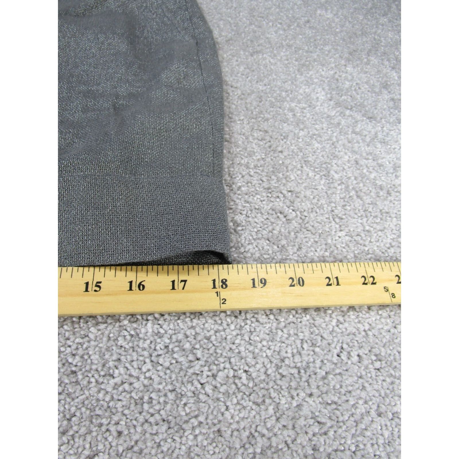 Loft VINTAGE Loft Skirt Womens 2 Gray Linen Blend Metallic Straight NEW Size 26" / US 2 / IT 38 - 4 Thumbnail