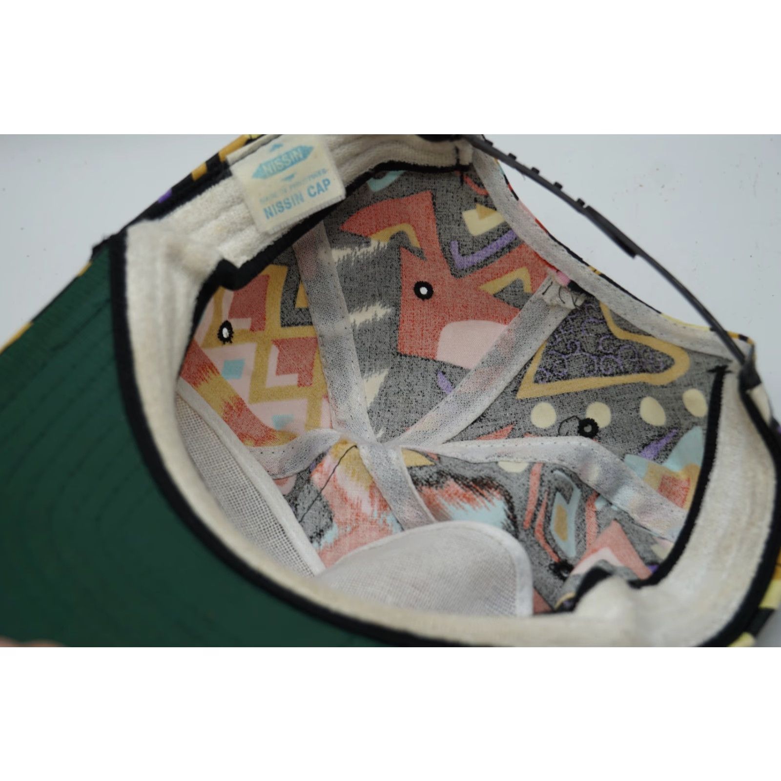 Vintage VINTAGE NISSIN CAP Geometric Abstract Snapback Hat Mens Adjustable Size ONE SIZE - 5 Thumbnail
