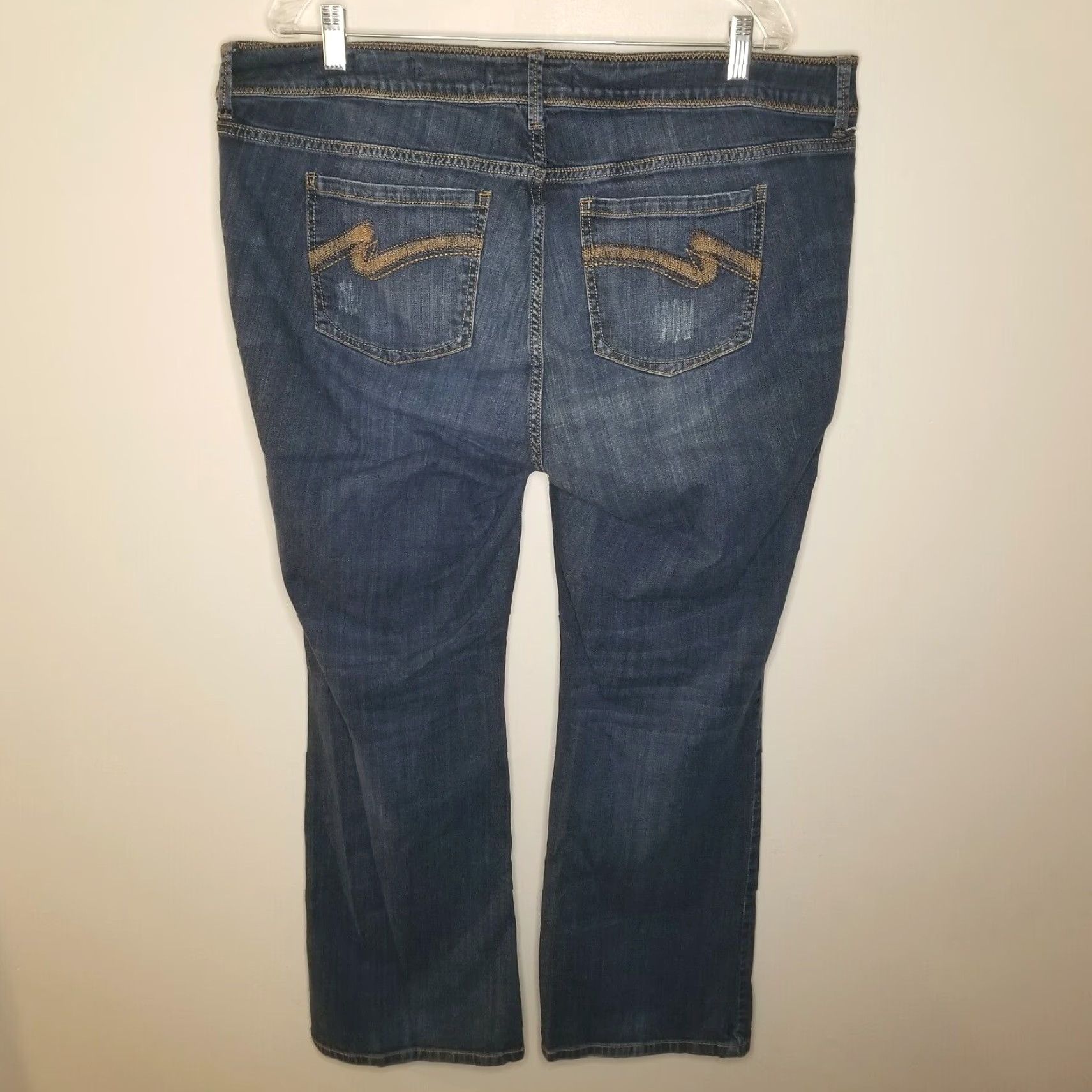 Vintage VINTAGE Z Cavaricci Bootcut Jeans Womens Distressed Blue Size 20 Size 42" / US 20 - 4 Thumbnail
