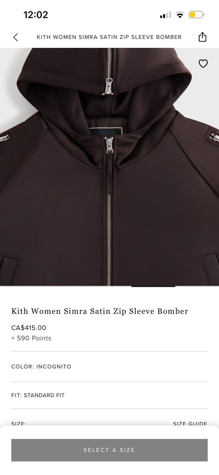 Kith Kith Women Simra Satin Zip Bomber Size M / US 6-8 / IT 42-44 - 4 Thumbnail