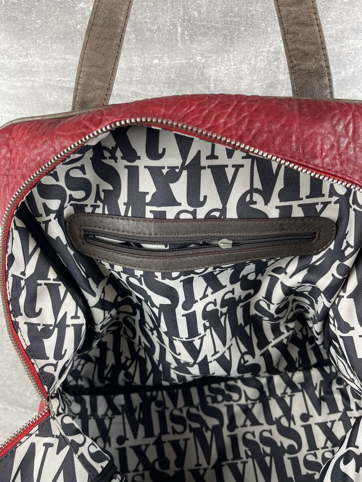 Miss Sixty Miss Sixty Textured Red Leather Handbag Transformer Bag Size ONE SIZE - 10 Thumbnail