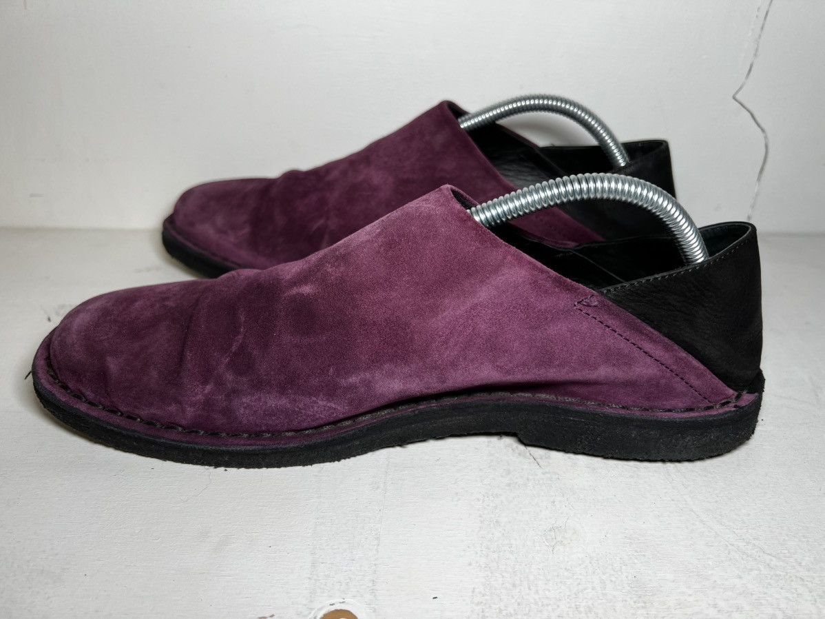Purple and Black Suede Slip ONS