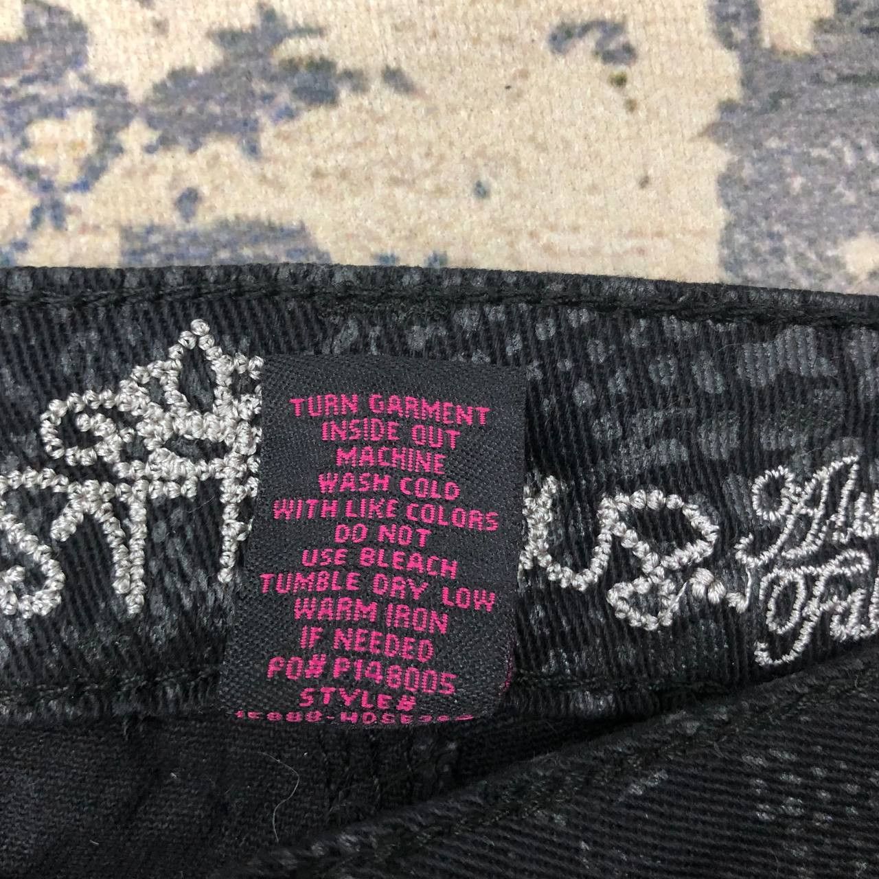 Almost Famous P787 ALMOST FAMOUS SNAKE SKIN MOTIF SKINNY JEANS Size US 32 / EU 48 - 5 Thumbnail
