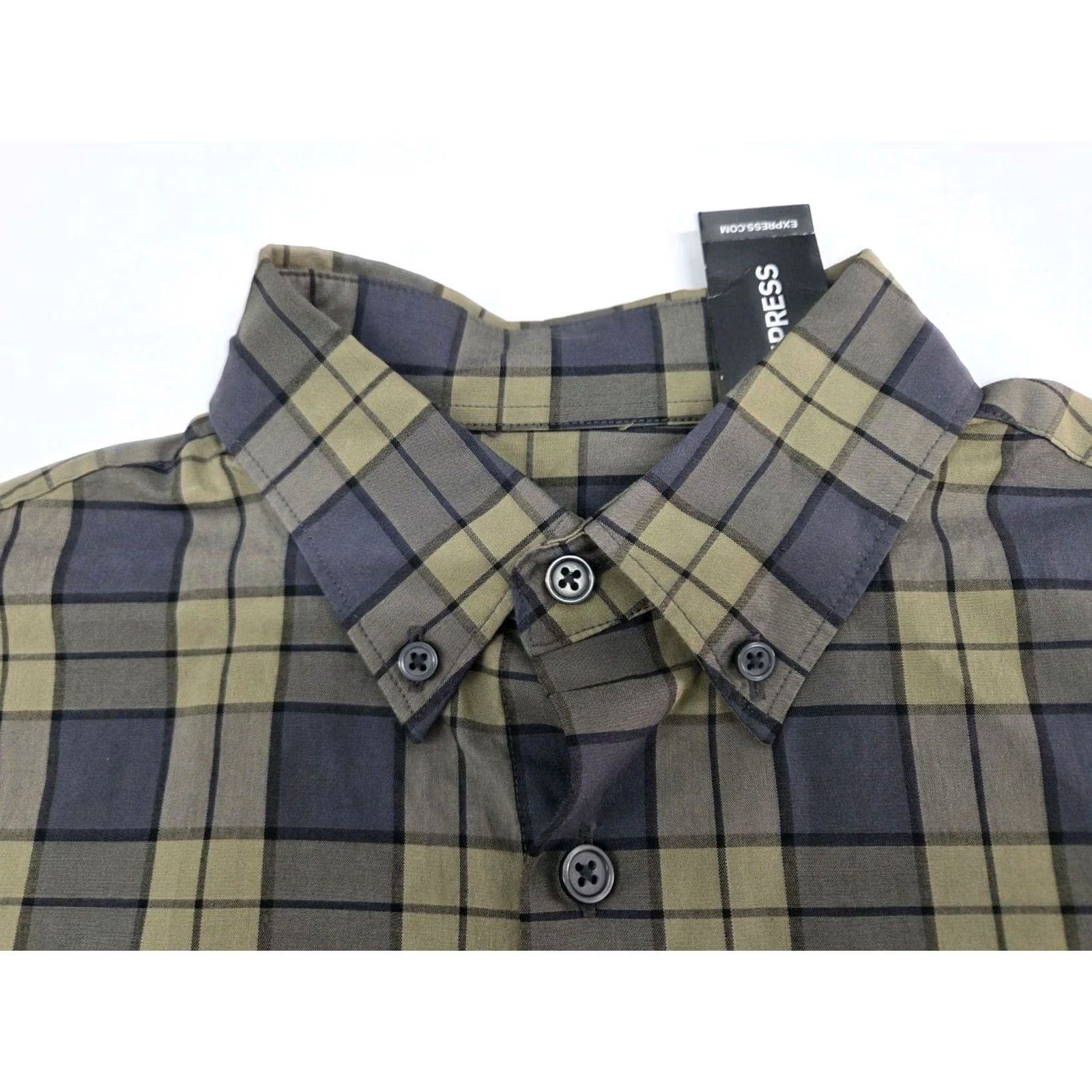 Express VINTAGE Express Mens Long Sleeve Button Up Plaid Shirt? Size US M / EU 48-50 / 2 - 3 Thumbnail