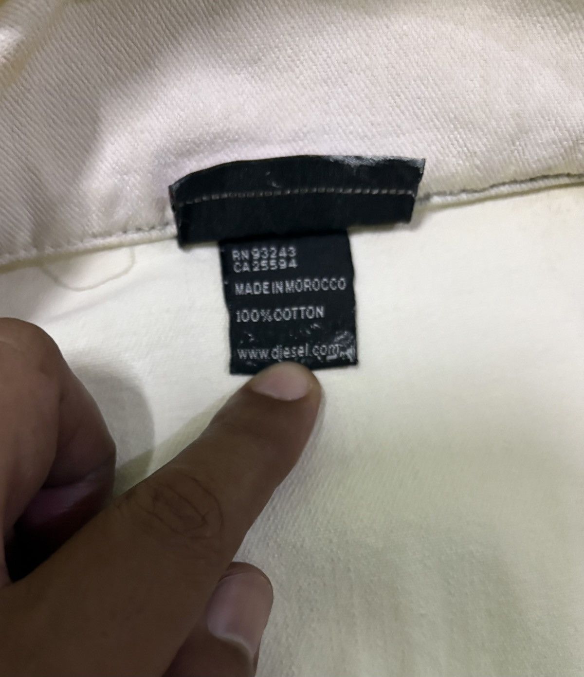 Diesel Diesel White Denim Type 3 Design Size US L / EU 52-54 / 3 - 20 Thumbnail