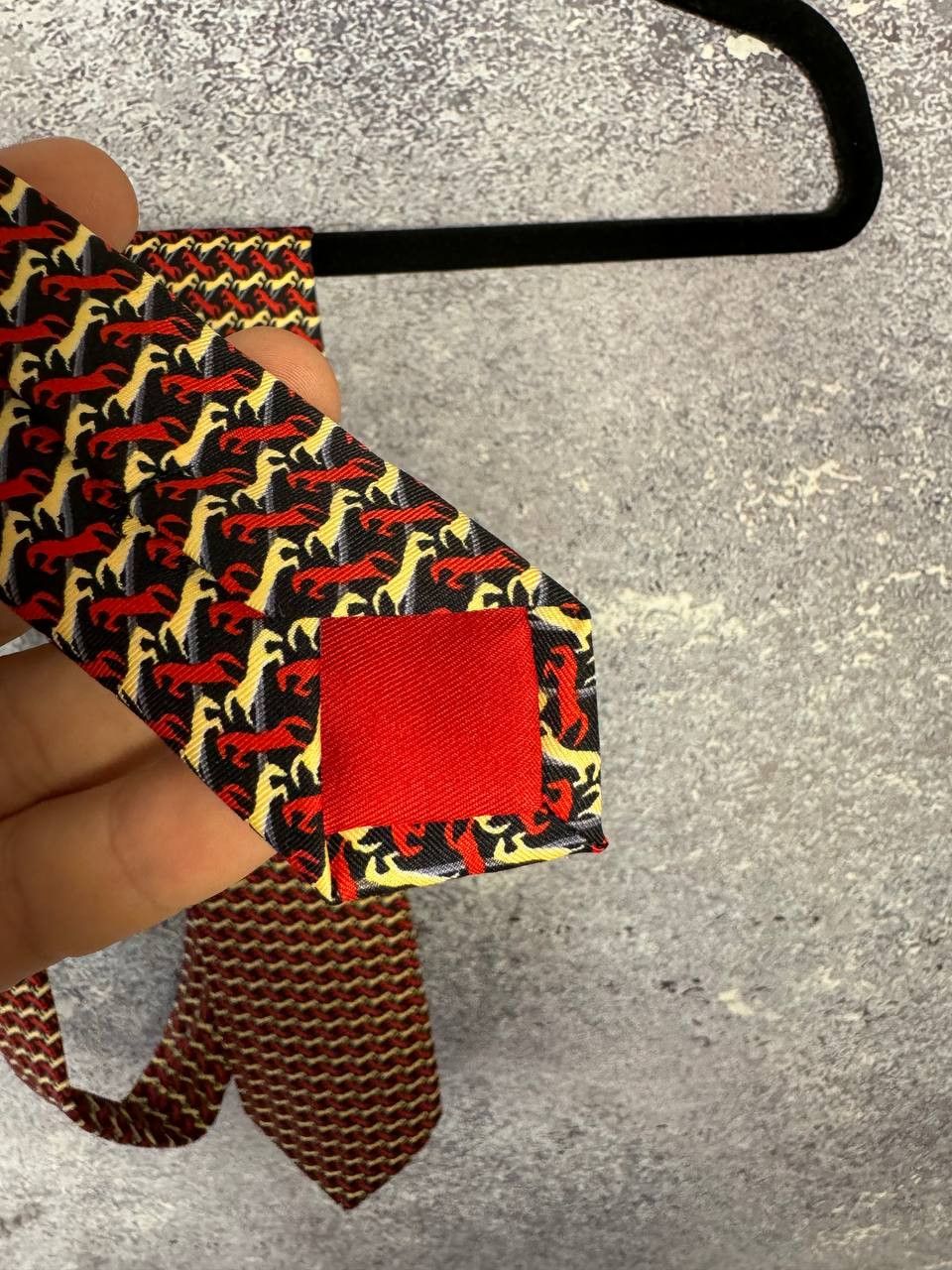 Hermes Vintage Collector's Hermes Silk Tie Horse Monogram Size ONE SIZE - 8 Thumbnail