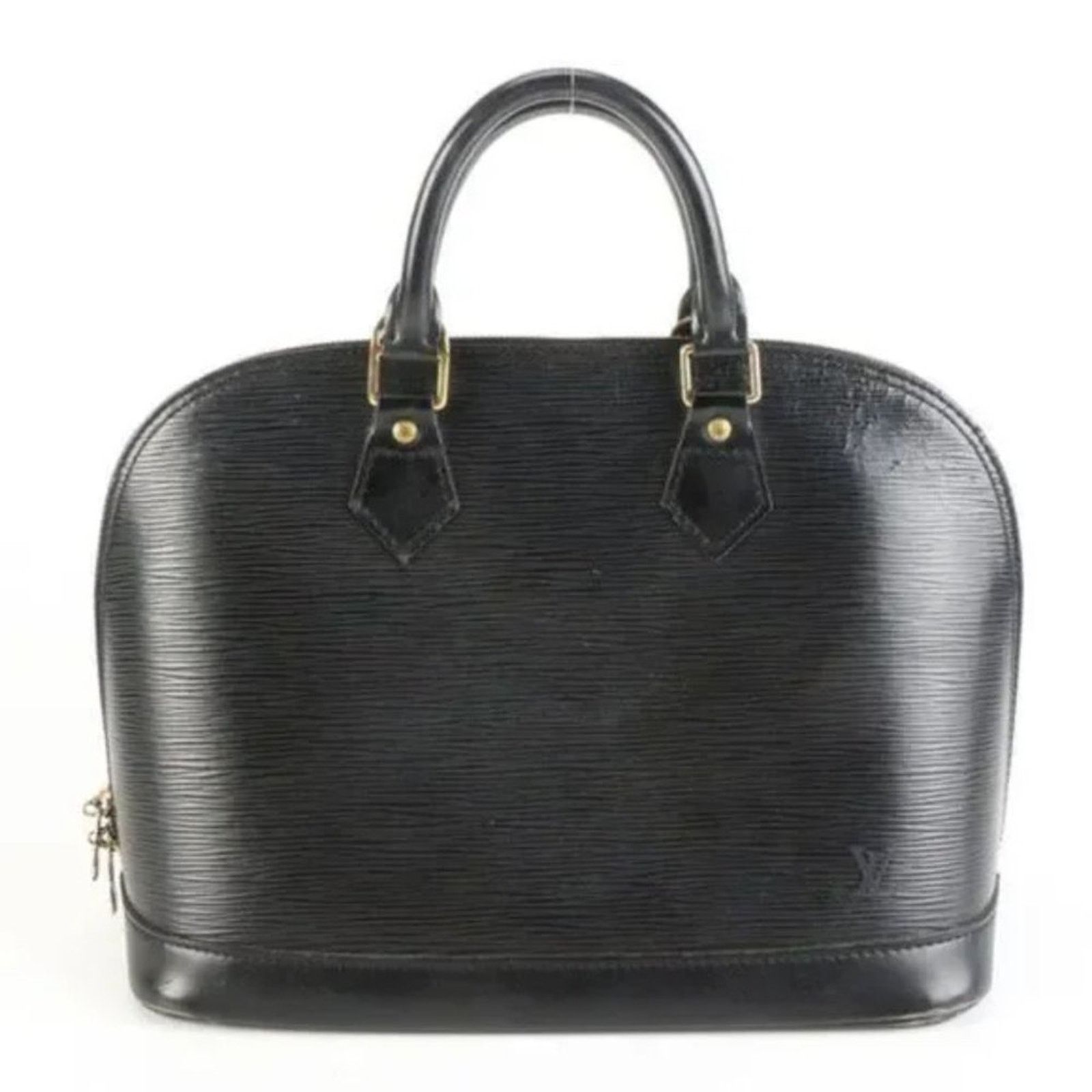 Louis Vuitton LOUIS VUITTON Alma Bag in Black Epi Leather - Vintage Size ONE SIZE - 1 Thumbnail