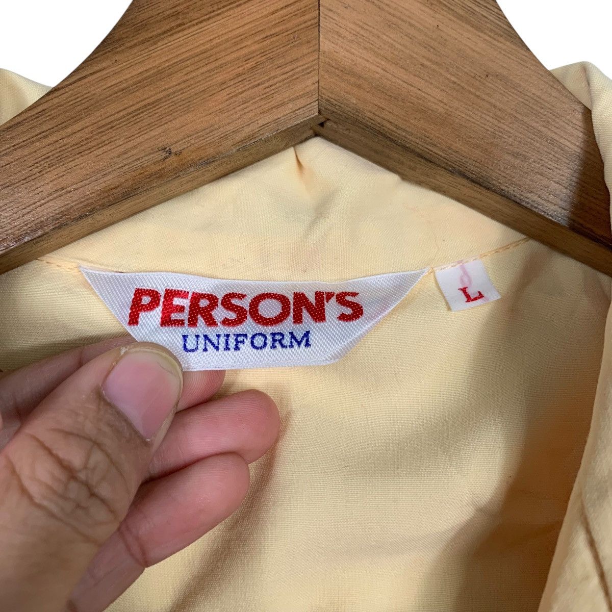 PERSON'S PERSON’S Uniform Top Gun Patches Button Shirt #2067-C90 Size US L / EU 52-54 / 3 - 16 Thumbnail