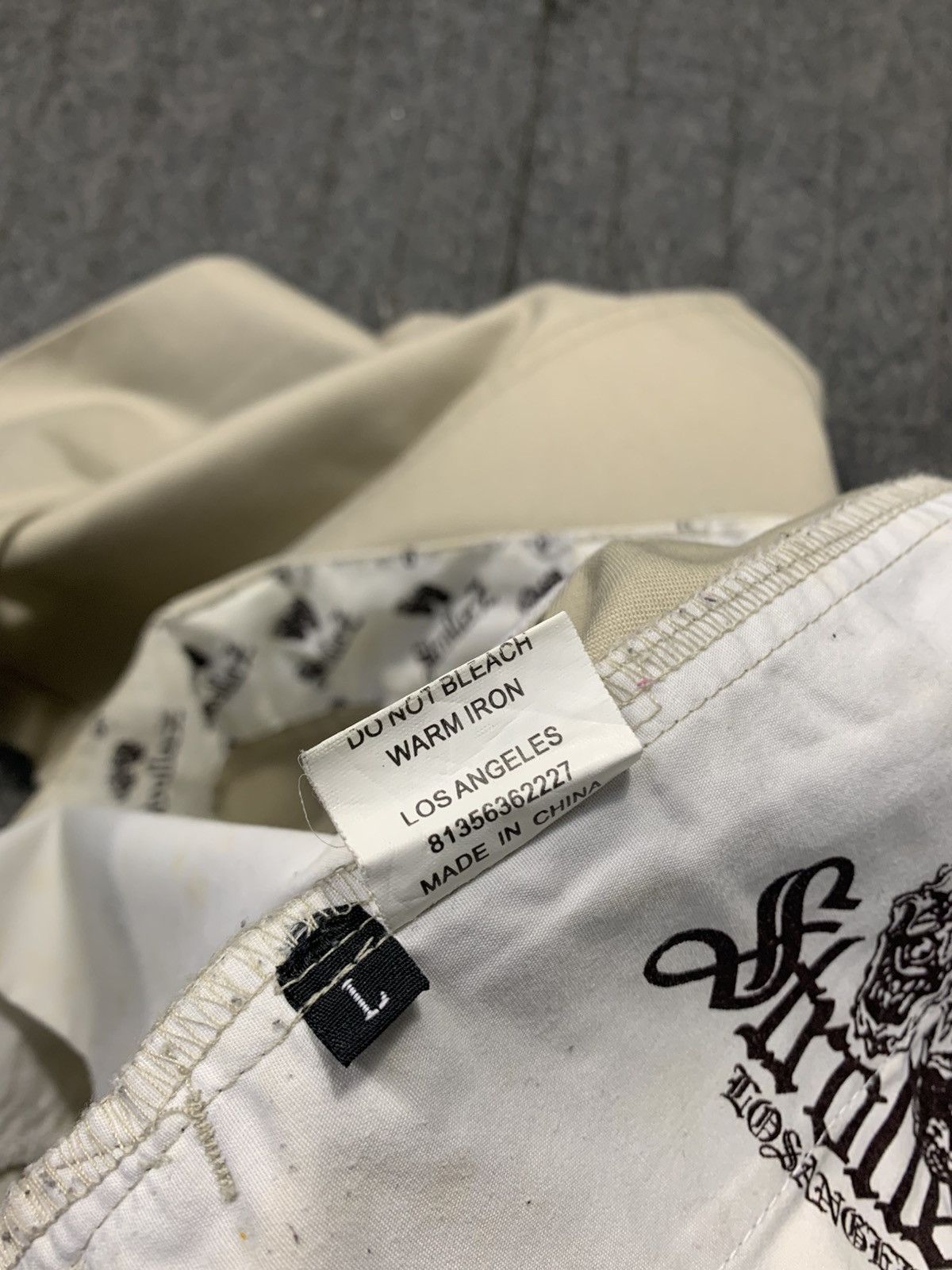 Japanese Brand Stroller Z Los Angeles Tan Suede Khakis Baggy Double Knee Size US 31 - 9 Thumbnail
