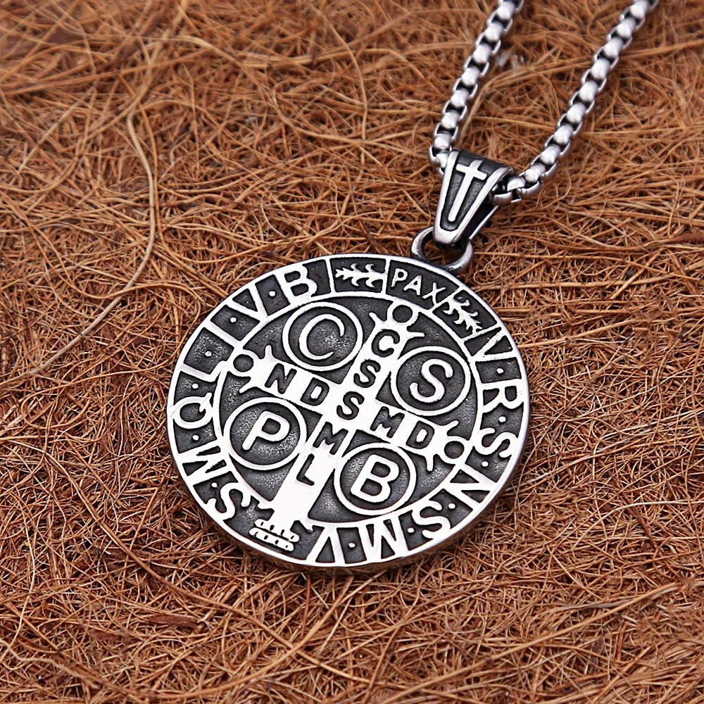 Jewelry San Benito Exorcist Amulet Pendant Stainless Necklace Gifts Size ONE SIZE - 4 Thumbnail