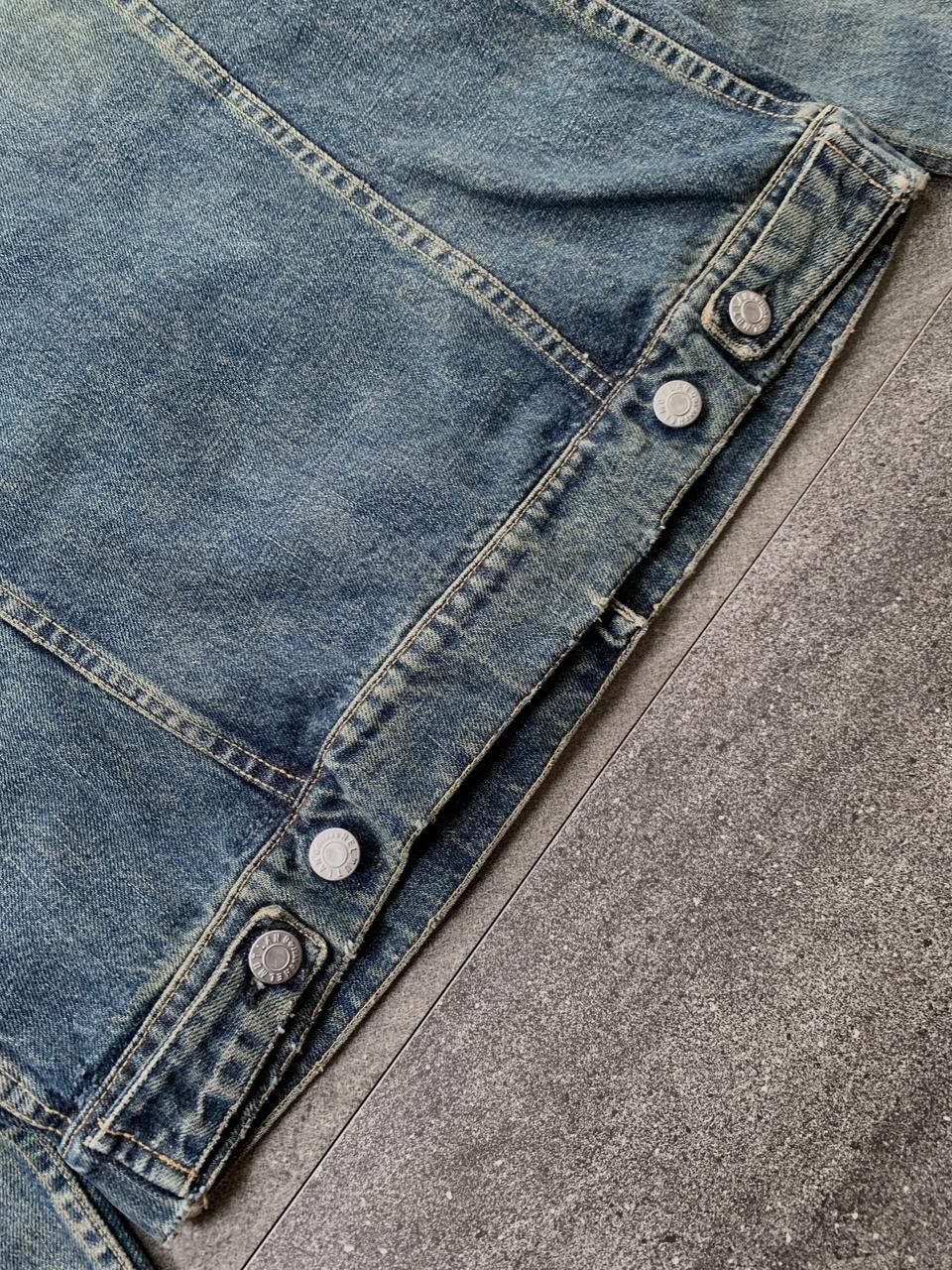 Helmut Lang FREE TAX! Stained Wash Denim Jacket Size US XS / EU 42 / 0 - 7 Thumbnail