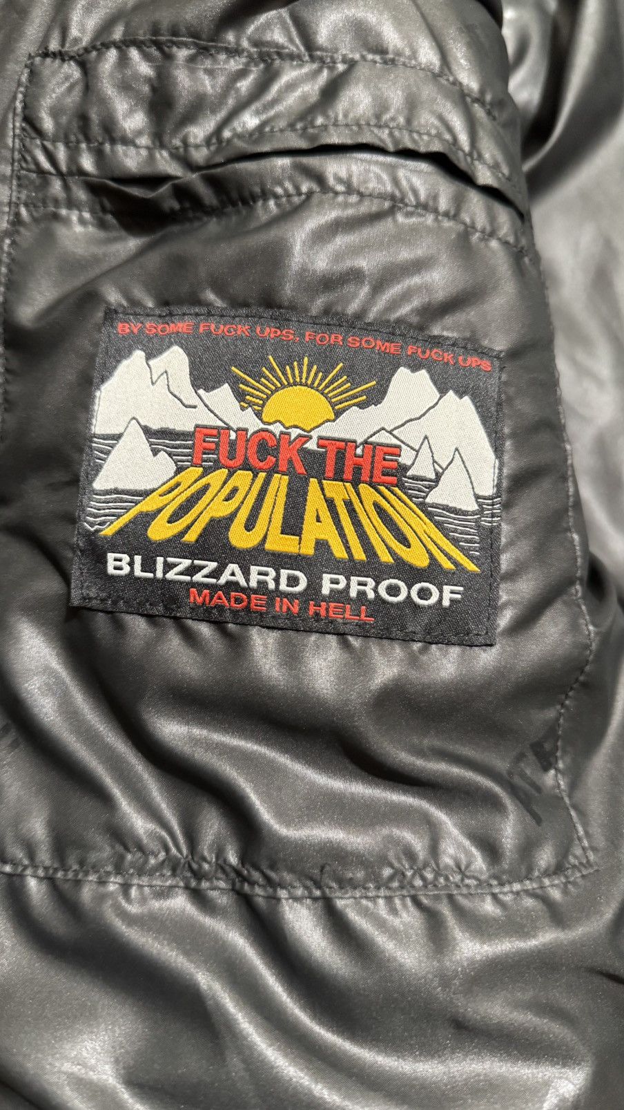 Fuck The Population FTP - world domination puffer Size US XL / EU 56 / 4 - 5 Thumbnail