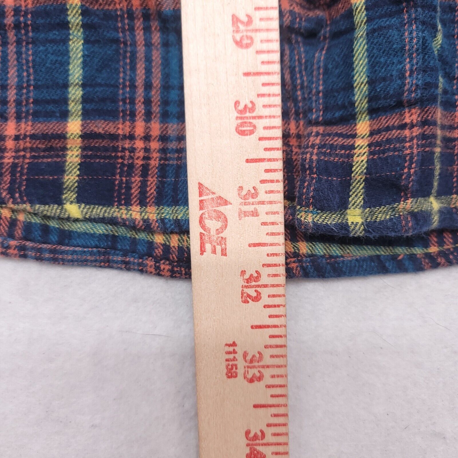 John Bartlett John Bartlett Tartan Flannel Shirt Mens Size XLT Blue Orange Size US XL / EU 56 / 4 - 7 Thumbnail