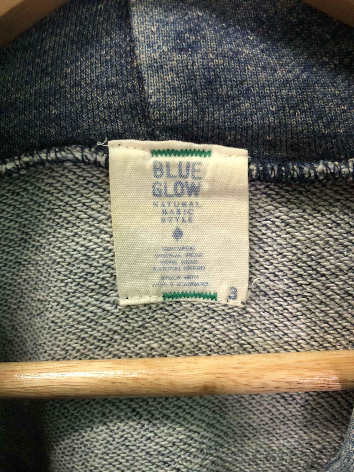 Japanese Brand × Vintage Vintage Blue Glow Hoodie Size US S / EU 44-46 / 1 - 11 Thumbnail