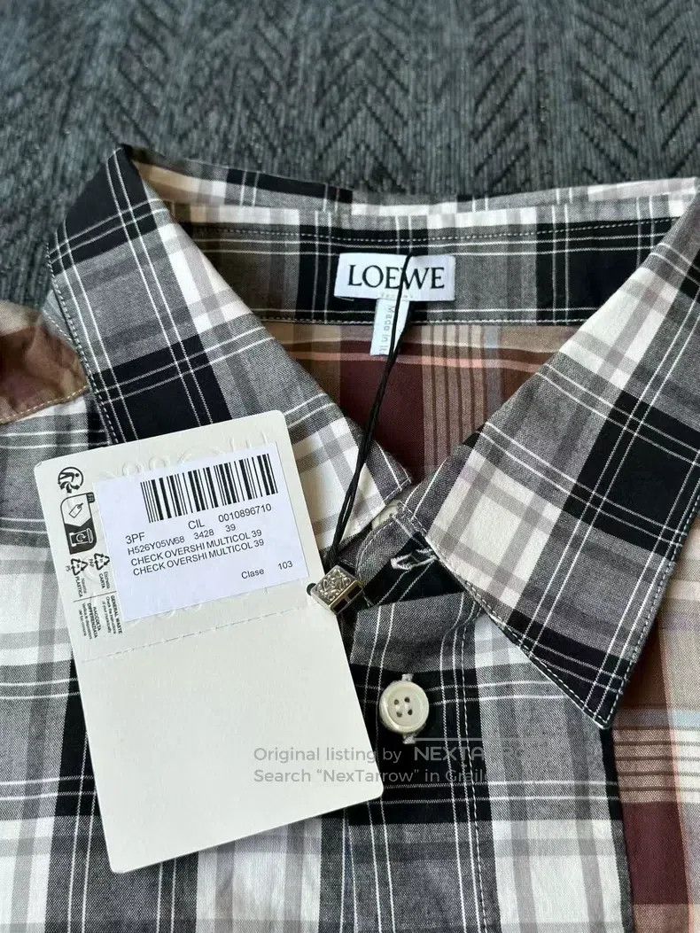 Loewe Loewe size 39 Black and Brown Plaid Shirt Size M / US 6-8 / IT 42-44 - 3 Thumbnail