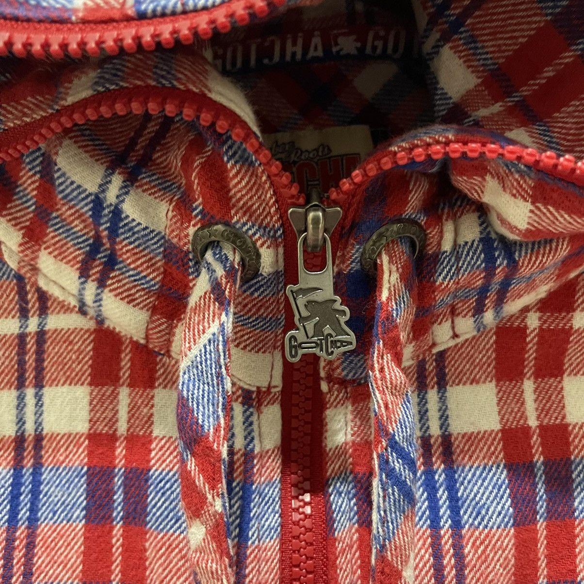 Gotcha × Vintage Vintage GOTCHA Surf Checked Hoodie Jacket Size US M / EU 48-50 / 2 - 13 Thumbnail