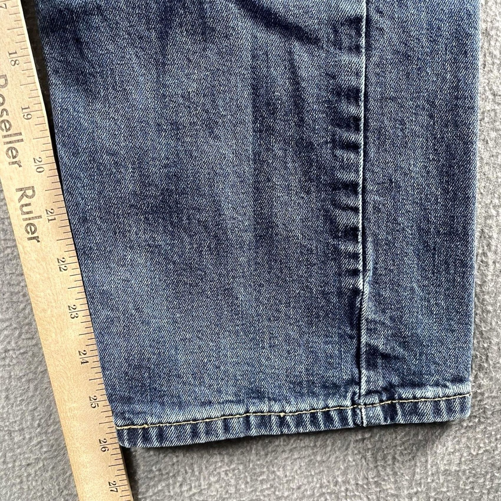 Levi's LEVIS 505 Mens Jeans 36x30 Regular Fit Straight Leg Denim Pants Blue M Medium Wash Comfortable Pockets 5-Pocket Design Mens Size US 36 / EU 52 - 4 Thumbnail