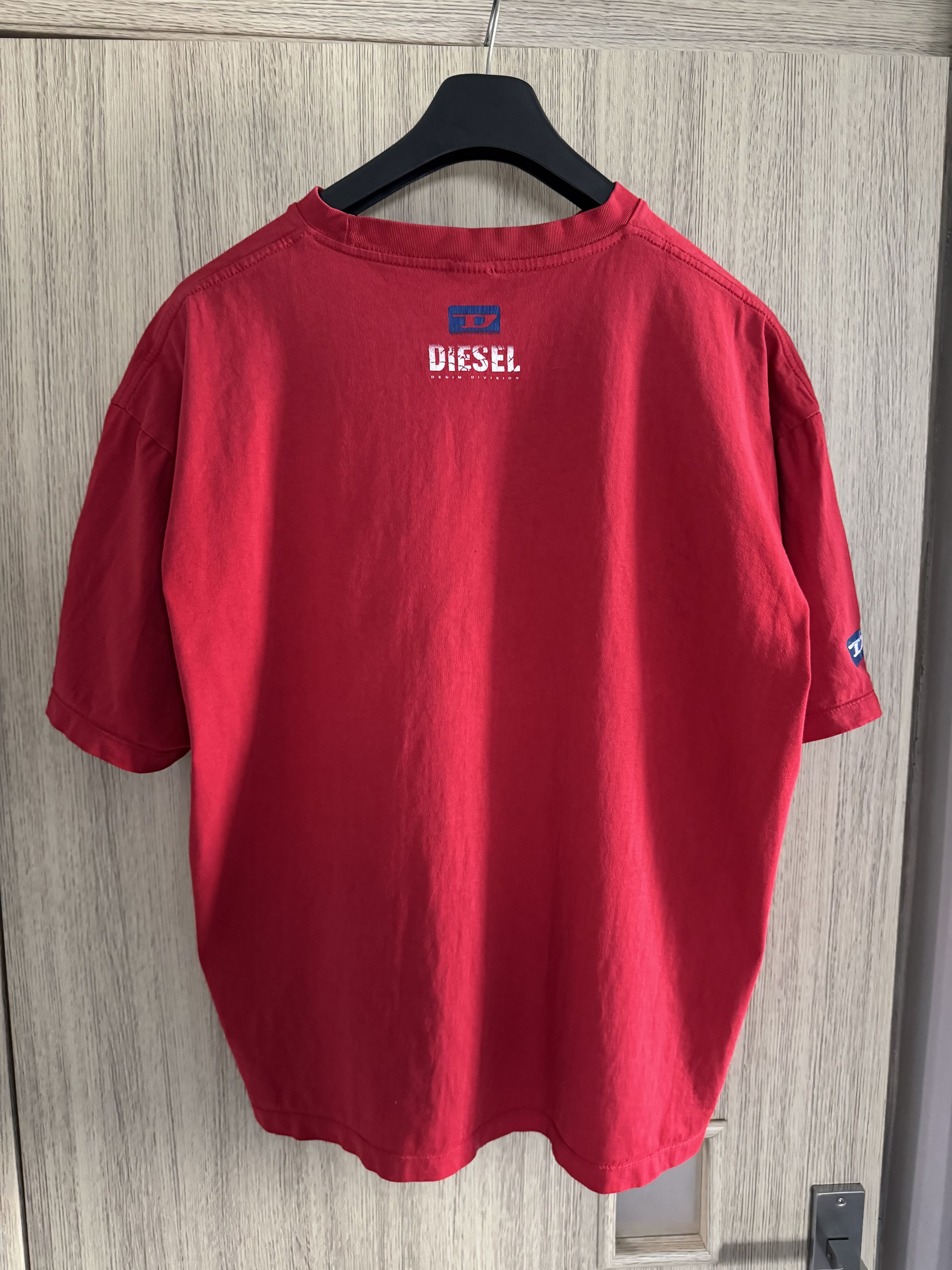 Diesel Vintage Diesel Y2K Hype Distressed T-shirt Wide Size US XL / EU 56 / 4 - 2 Thumbnail