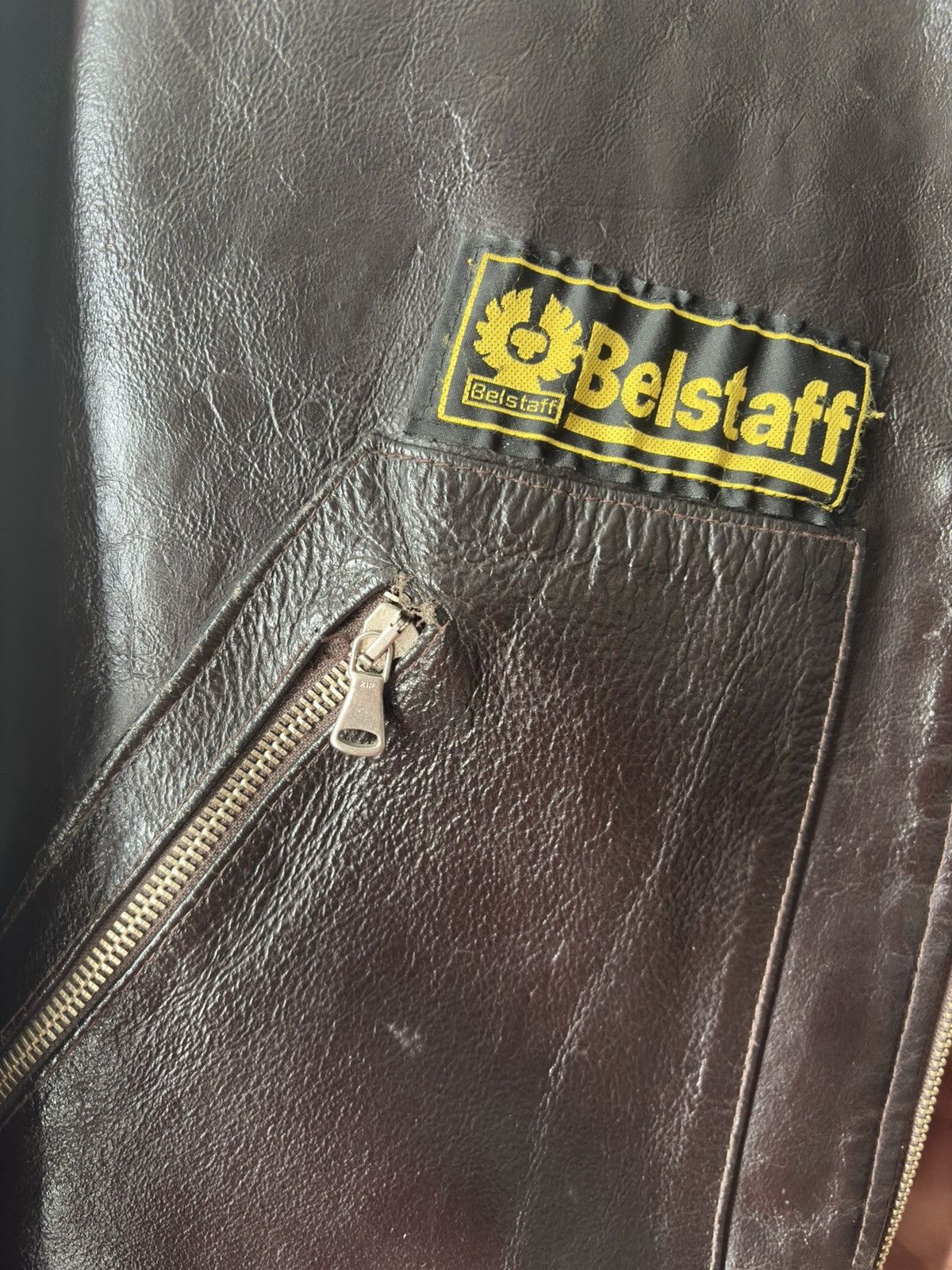 Belstaff × Designer Vintage Belstaff Leather Jacket – Made in England Size US L / EU 52-54 / 3 - 12 Thumbnail