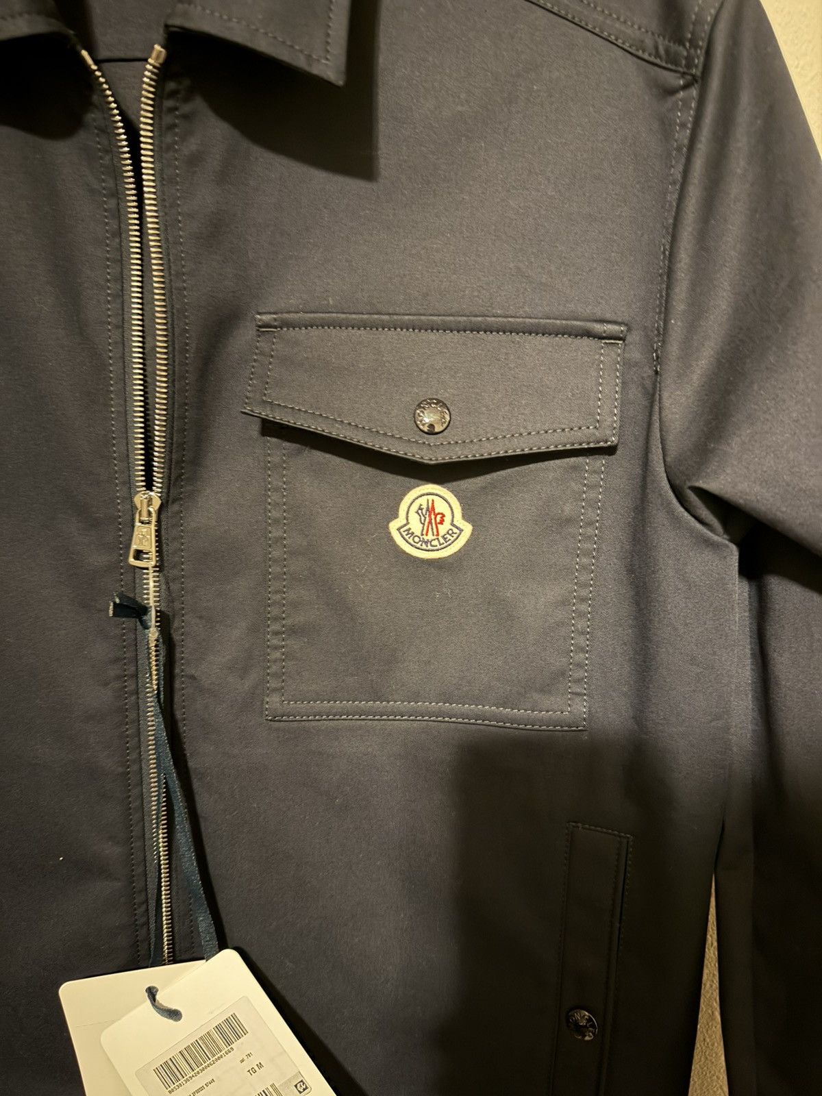 Moncler [BNWT] Moncler Cotton Gabardine Jacket - Navy Blue (Size M) Size US M / EU 48-50 / 2 - 3 Thumbnail