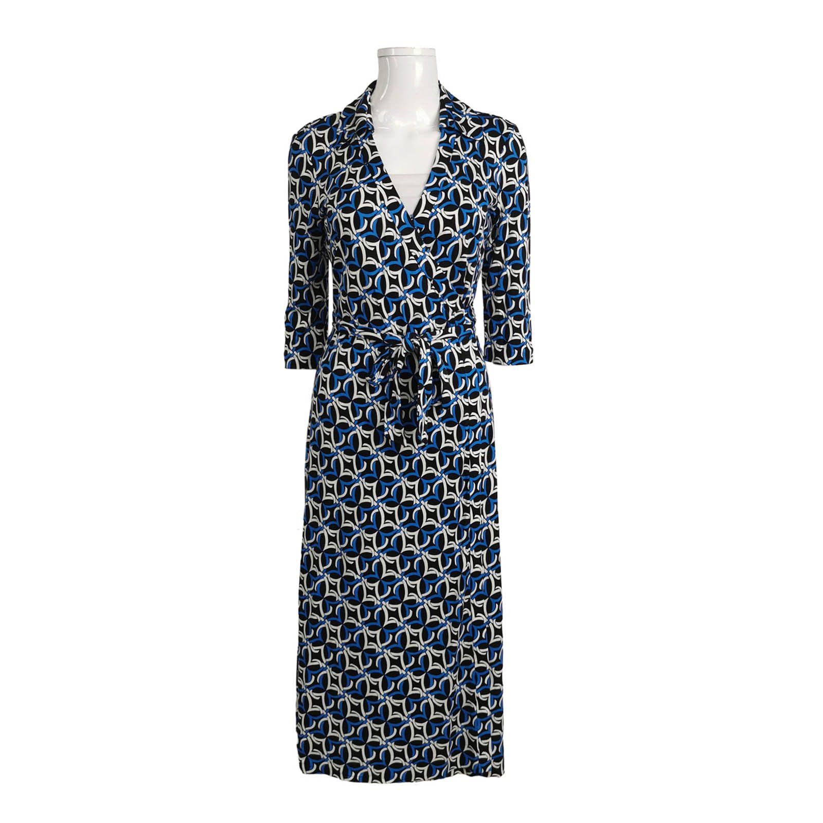 Diane von Furstenberg Diane von Furstenberg Tile Print Midi Dress Size S Size S / US 4 / IT 40 - 1 Thumbnail