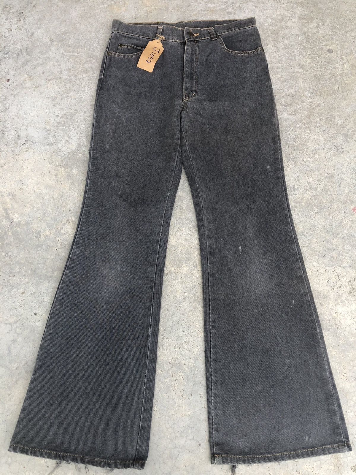 If Six Was Nine Japanese Big Bliss Flared Jeans Distressed Jeans Size US 31 - 1 Thumbnail
