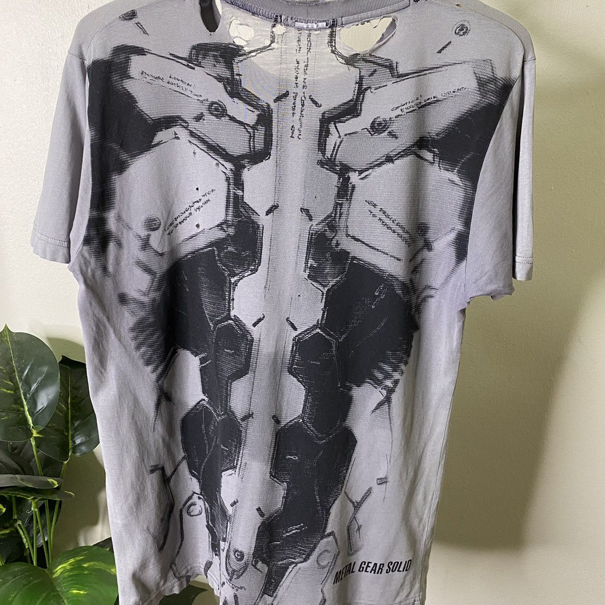 Playstation × Vintage Vtg Y2K Metal Gear Solid Games 25th Anniversary Distress Tee Size US S / EU 44-46 / 1 - 2 Thumbnail
