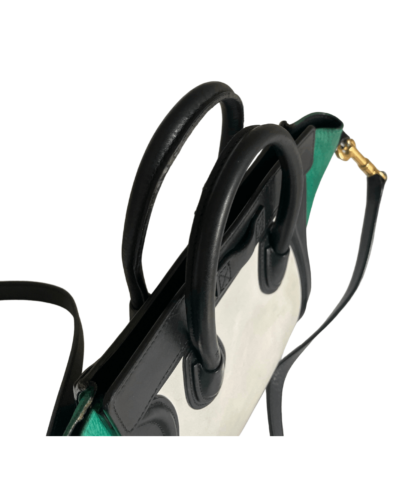 Celine CELINE LUGGAGE BAG TRICOLOR NANO Size ONE SIZE - 3 Thumbnail