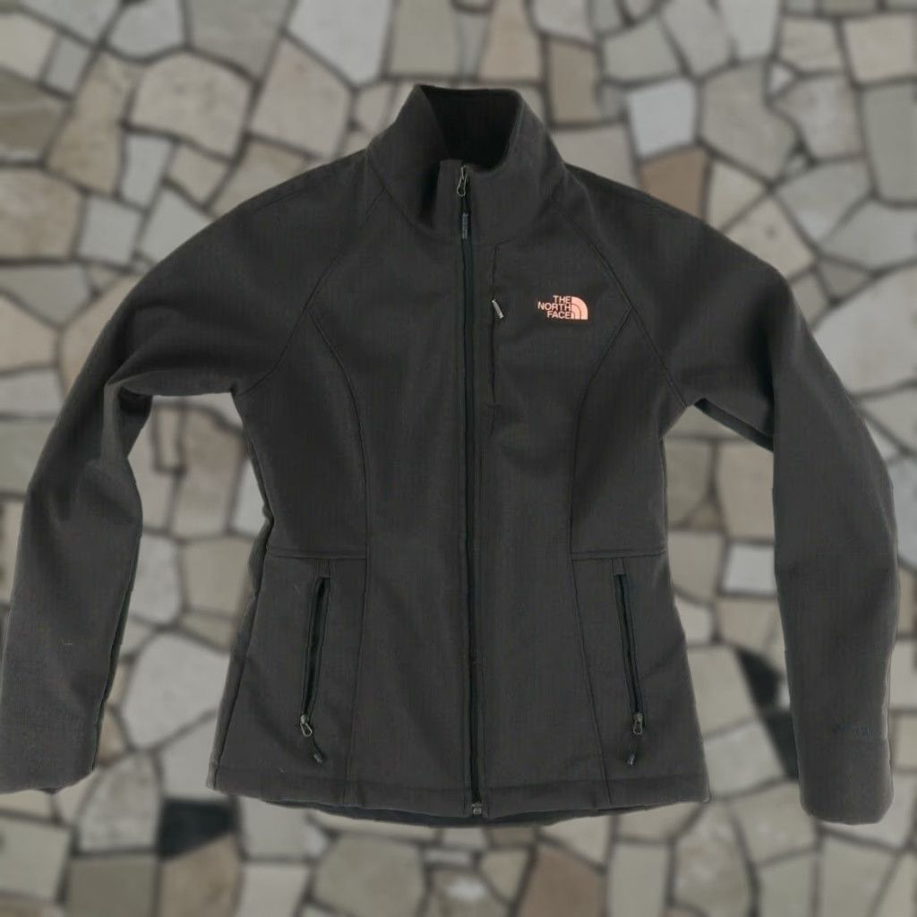 The North Face VINTAGE The North Face Windwall Softshell Fleece Jacket Charcoal Women's S Size S / US 4 / IT 40 - 1 Thumbnail