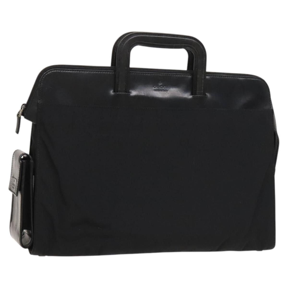 Gucci GUCCI Hand Bag Nylon Black Silver 015 015 Size ONE SIZE - 1 Thumbnail