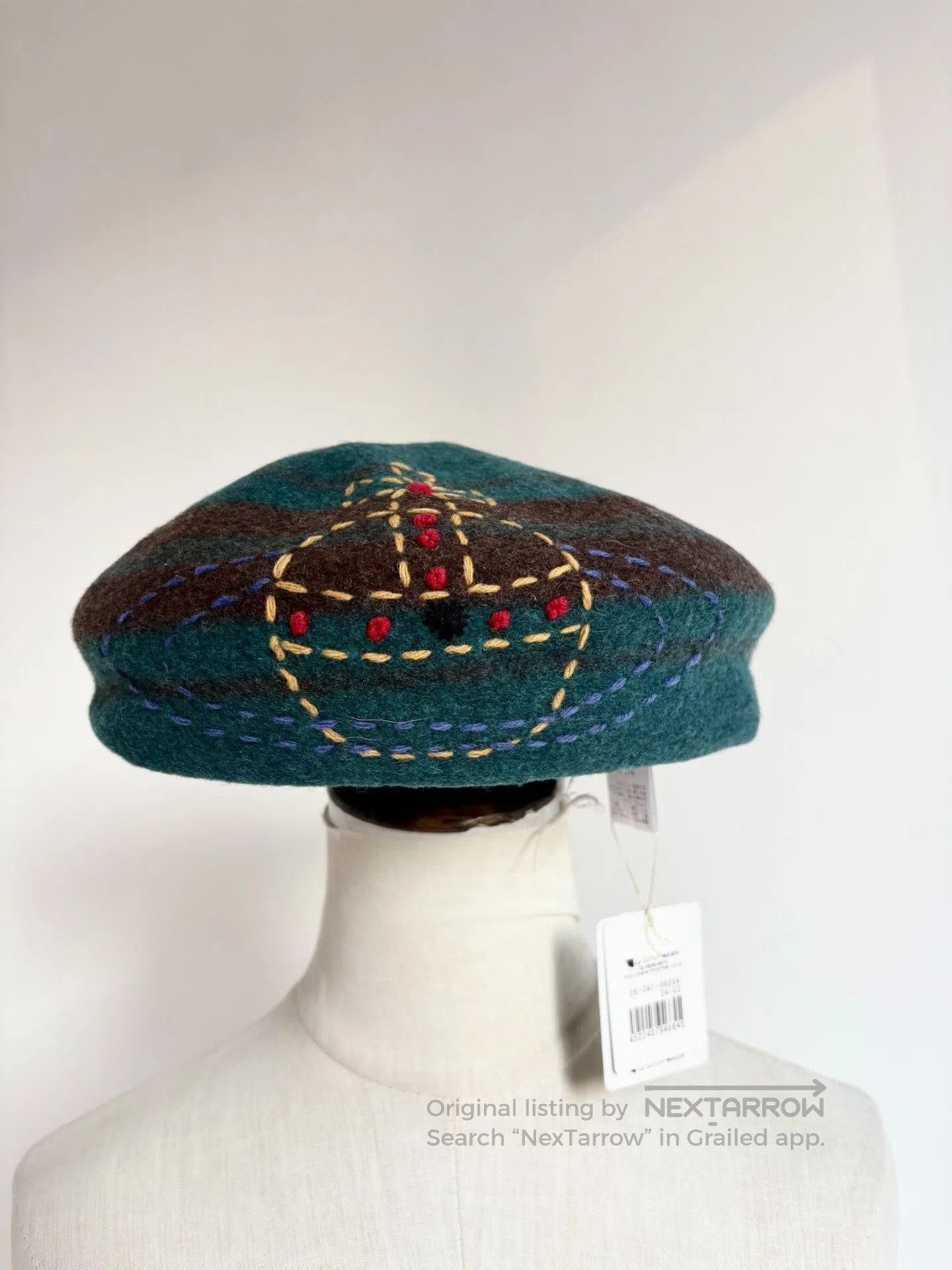 Vivienne Westwood Vivienne Westwood Saturn Embroidered Beret. Size ONE SIZE - 2 Thumbnail