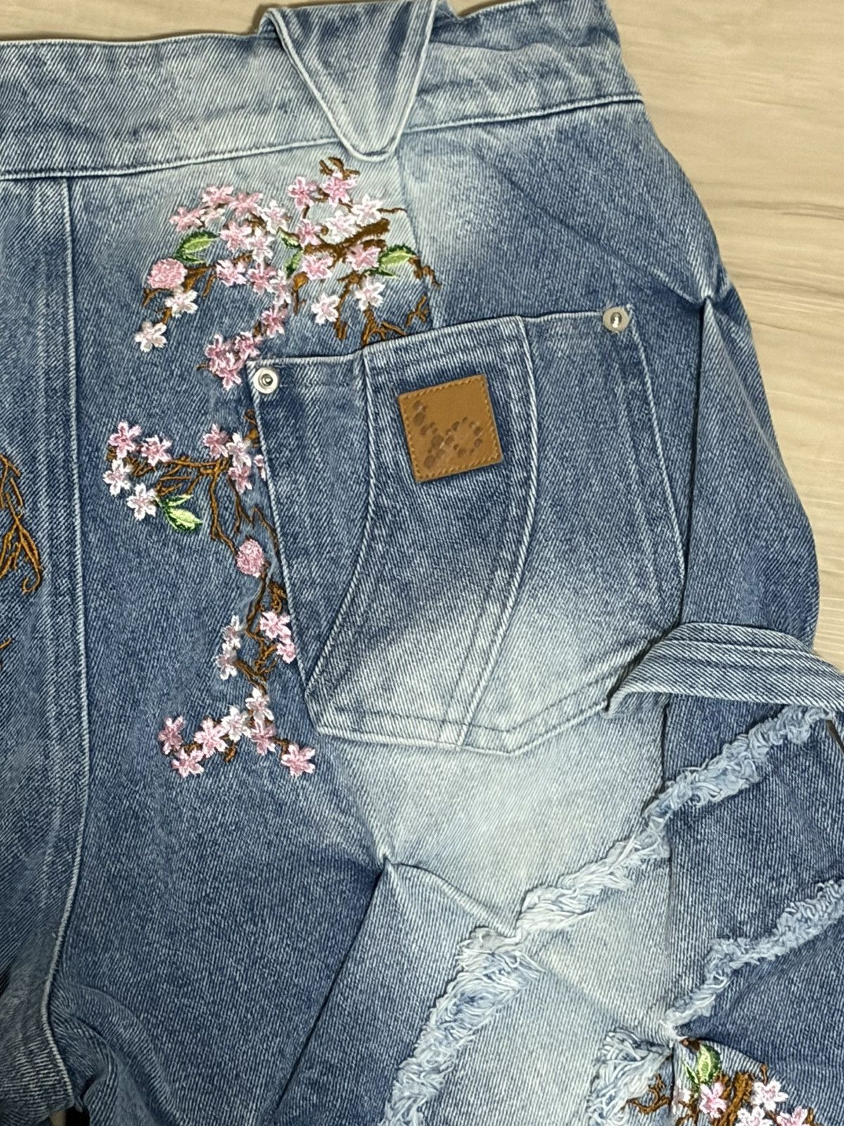 Bad Son Cherry Blossom Denim Pants Size US 36 / EU 52 - 5 Thumbnail
