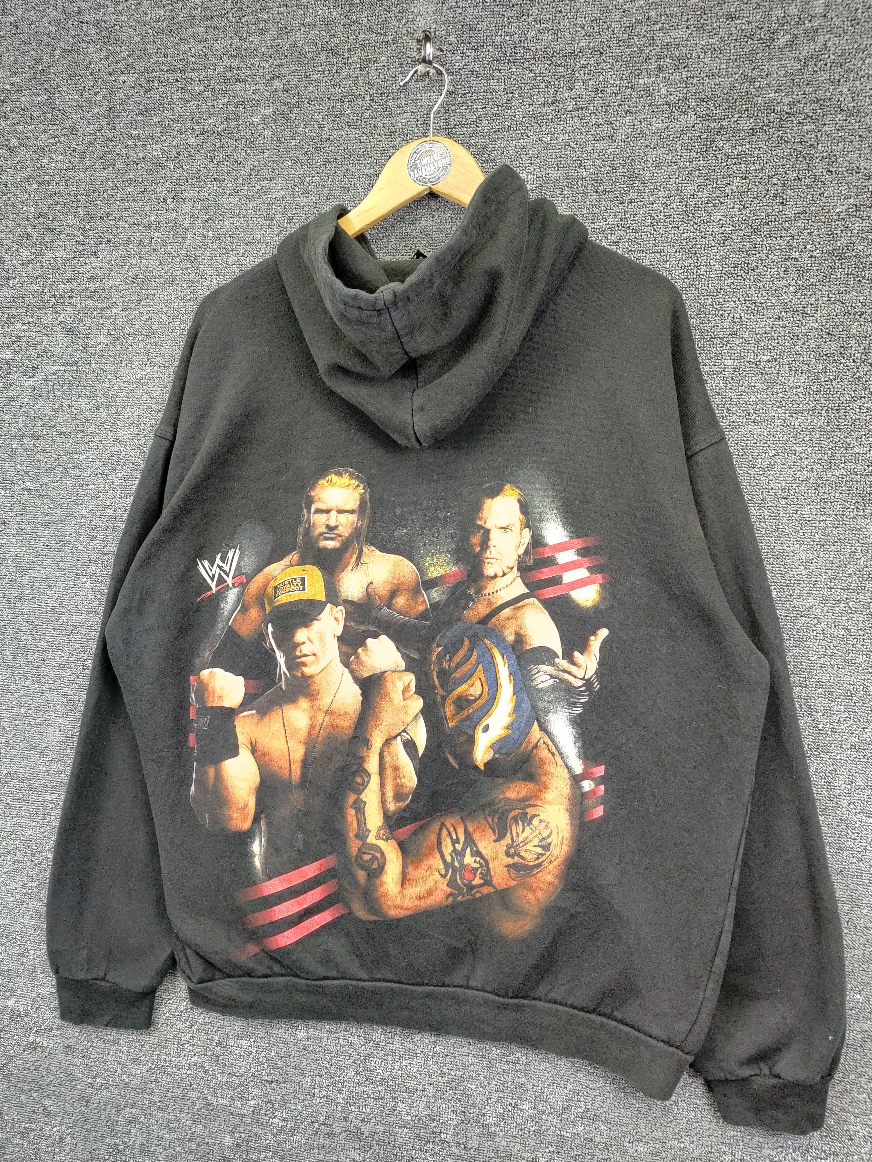 WWE Vintage WWE Superstars Zipper Hoodie Size US XL / EU 56 / 4 - 2 Thumbnail