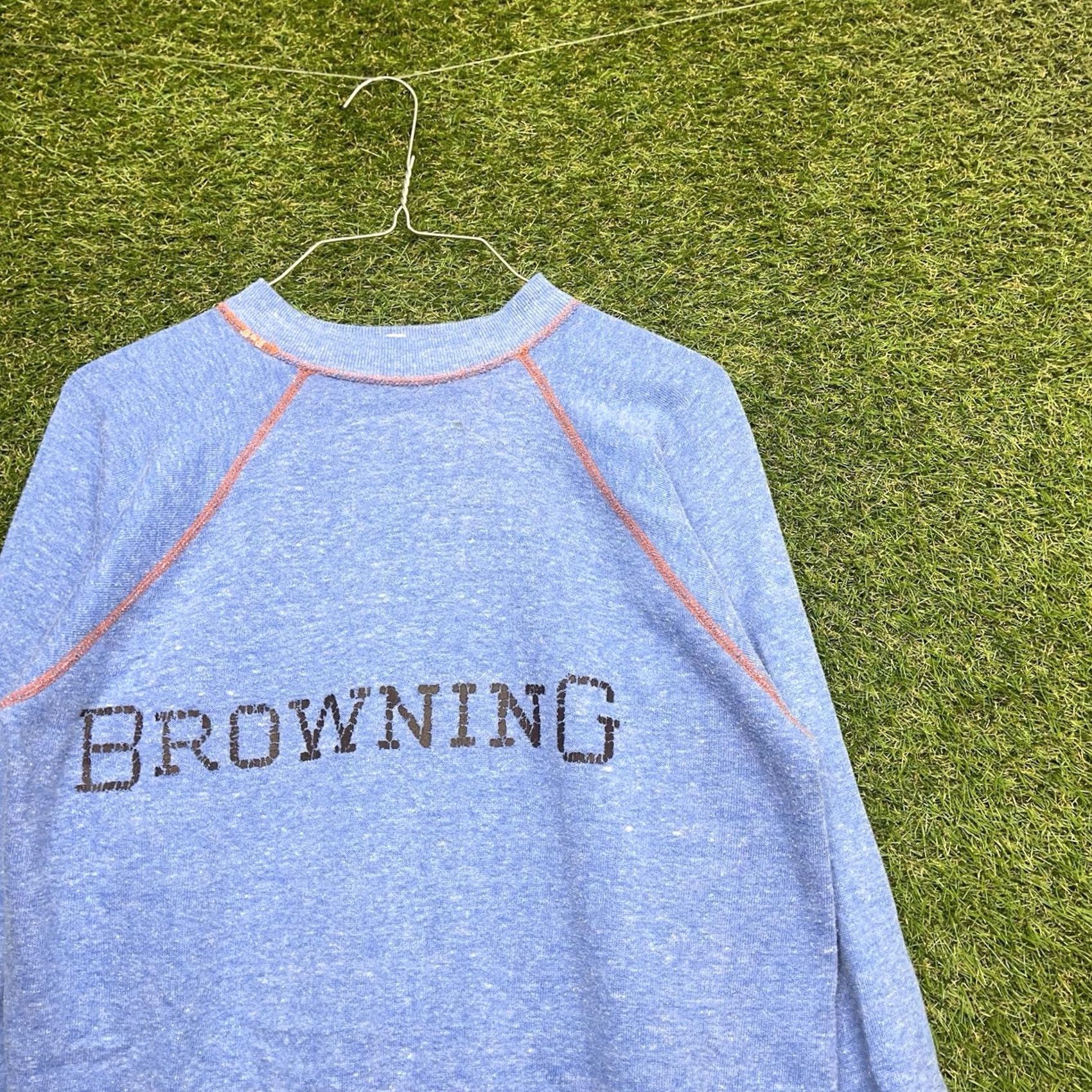 Vintage Vintage Browning Sweatshirt Mens Small Blue 80s Outdoor Hunting Crewneck Pullover Fleece Cotton Logo Size US S / EU 44-46 / 1 - 3 Thumbnail