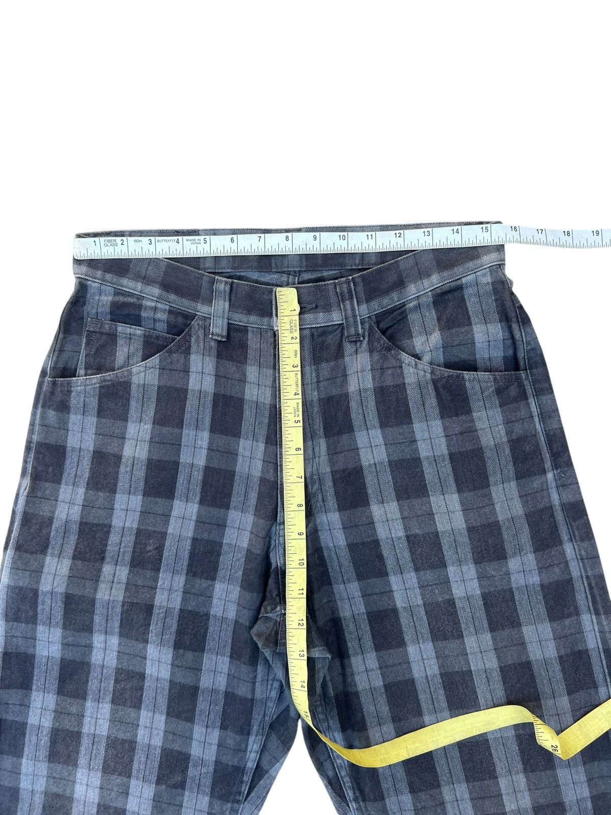 Vintage Vintage RATTLE TRAP Japan Fade Plaid Baggy Work Pant Size US 31 - 2 Thumbnail
