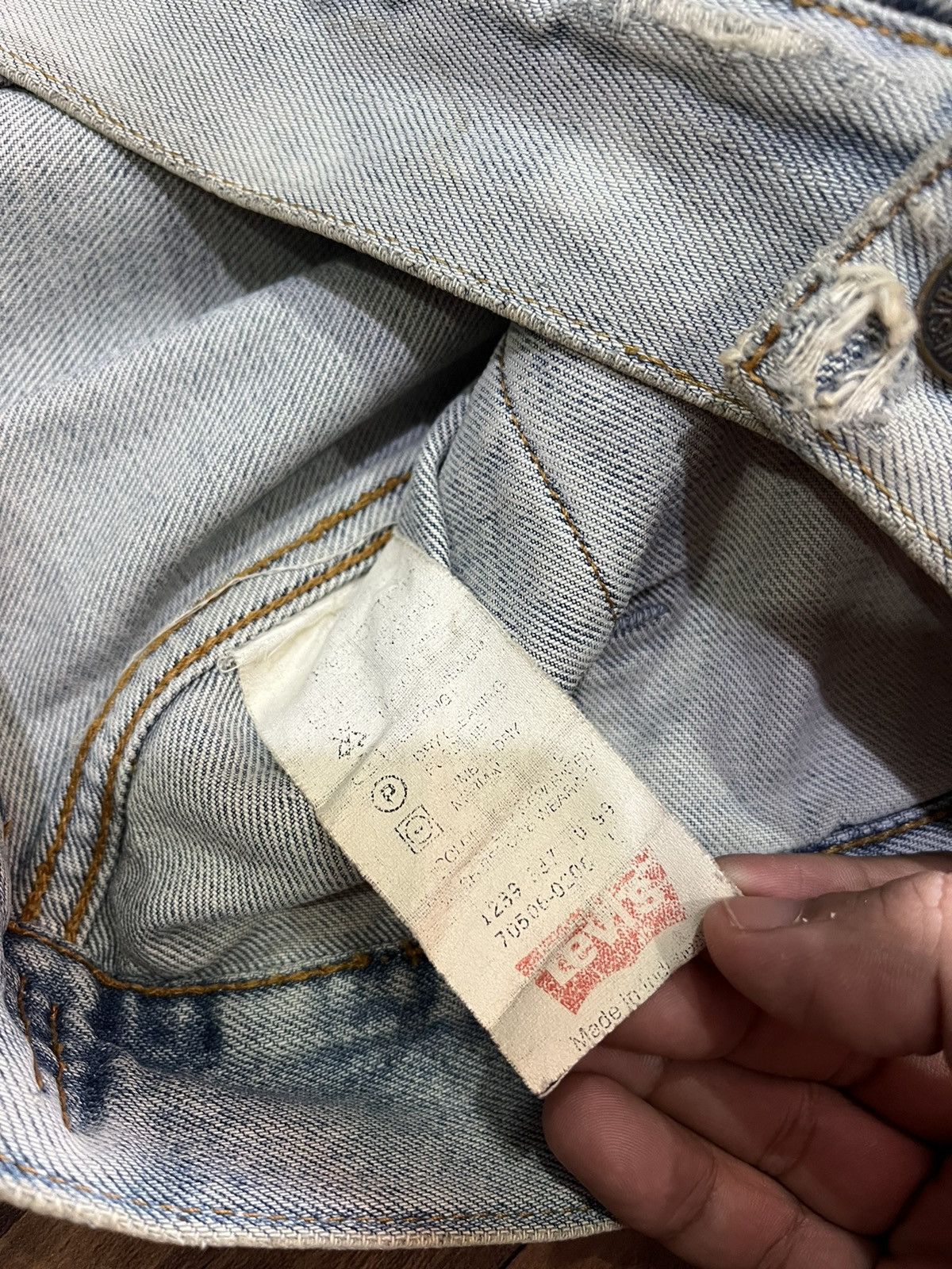 Levi's × Vintage Men‘s Bomber Denim Jacket Levi‘s Vintage Size US XL / EU 56 / 4 - 5 Thumbnail