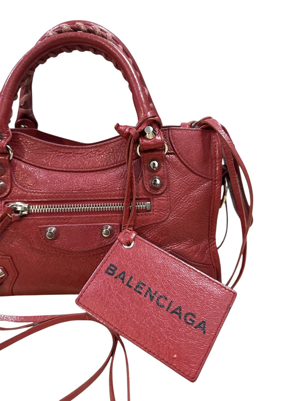 Balenciaga Balenciaga Classic Mini City red lambskin Leather bag Size ONE SIZE - 2 Thumbnail