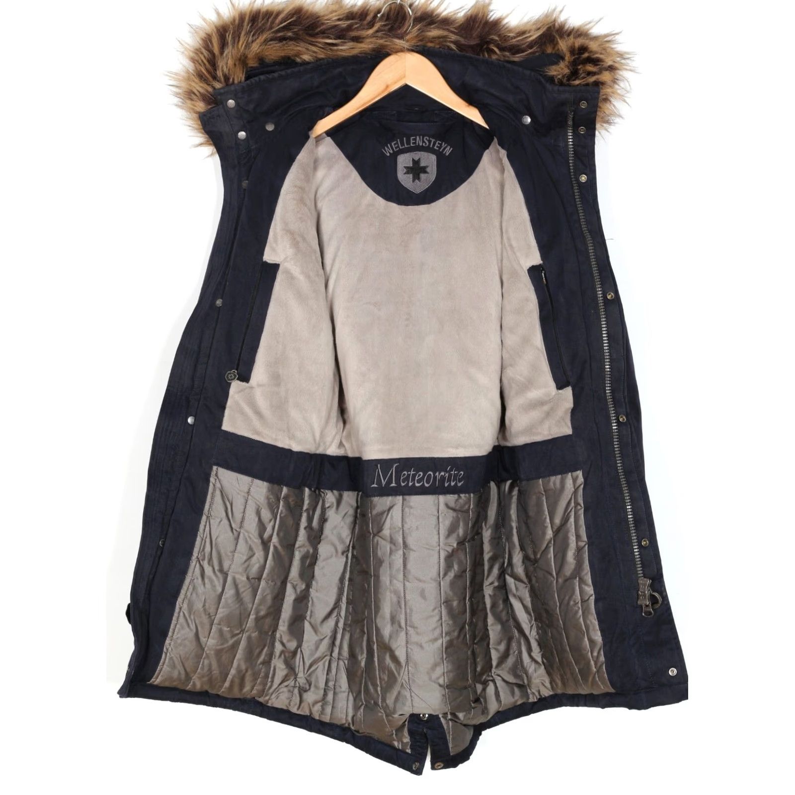 Vintage WELLENSTEYN Meteorite Parka Jacket Men S Fur Hooded Winter Heavy Duty Jacket Size US S / EU 44-46 / 1 - 5 Thumbnail