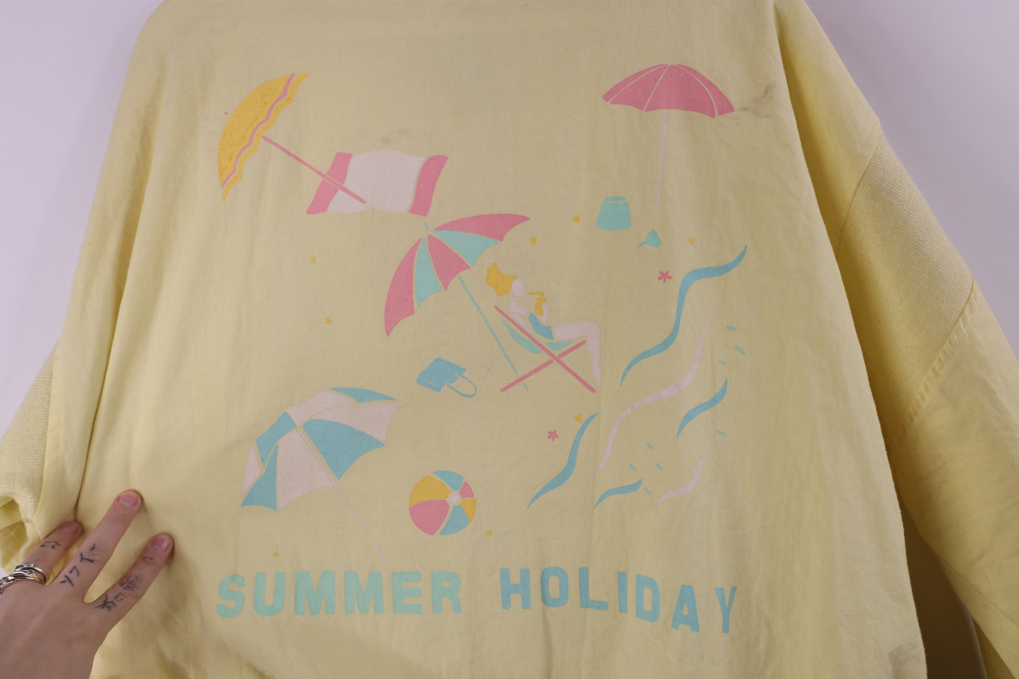 Vintage Vintage 80s 90s Streetwear Pastel Beach Bomber Jacket Size L / US 10 / IT 46 - 12 Thumbnail