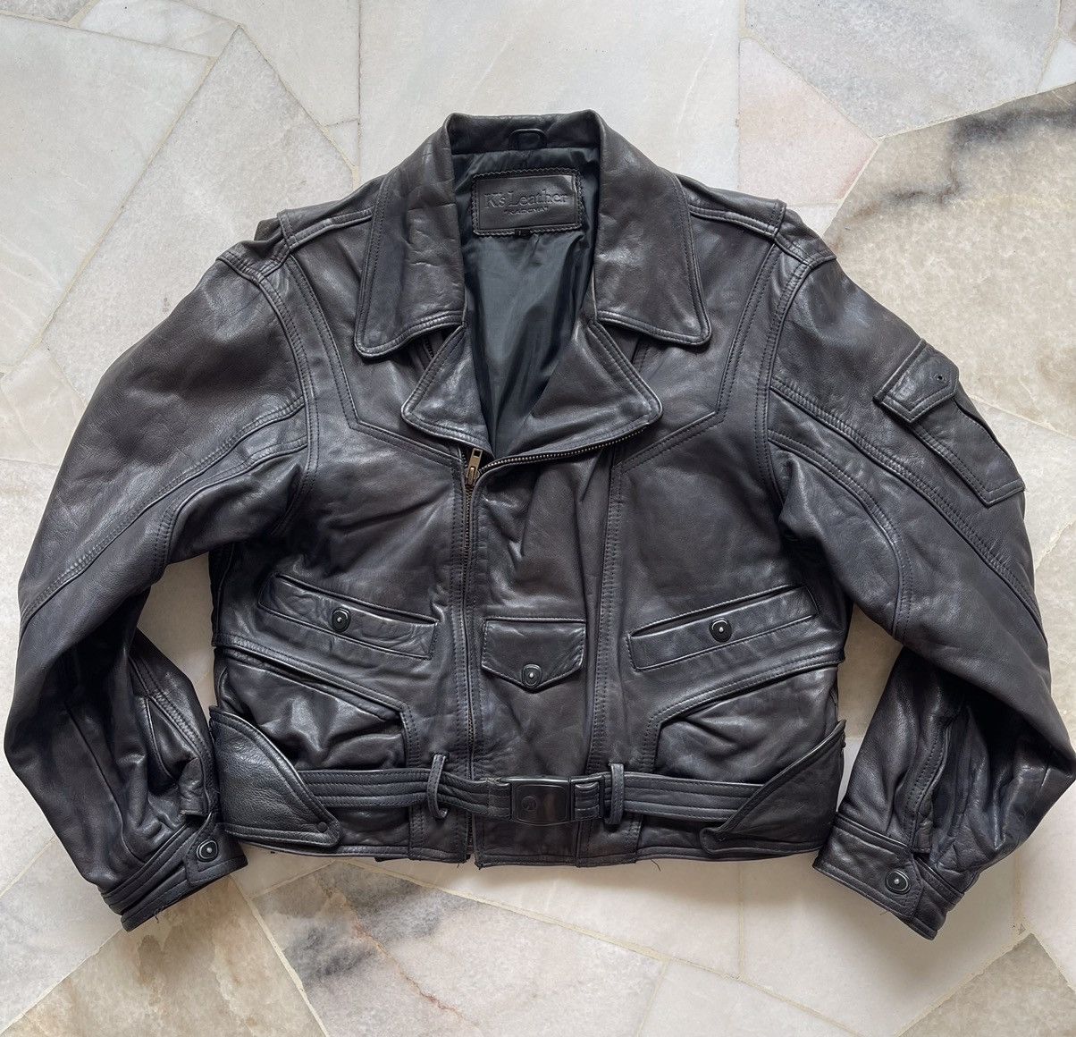 Kadoya Rare 90s Kadoya Leather Motorcycle Jacket Size US M / EU 48-50 / 2 - 9 Thumbnail