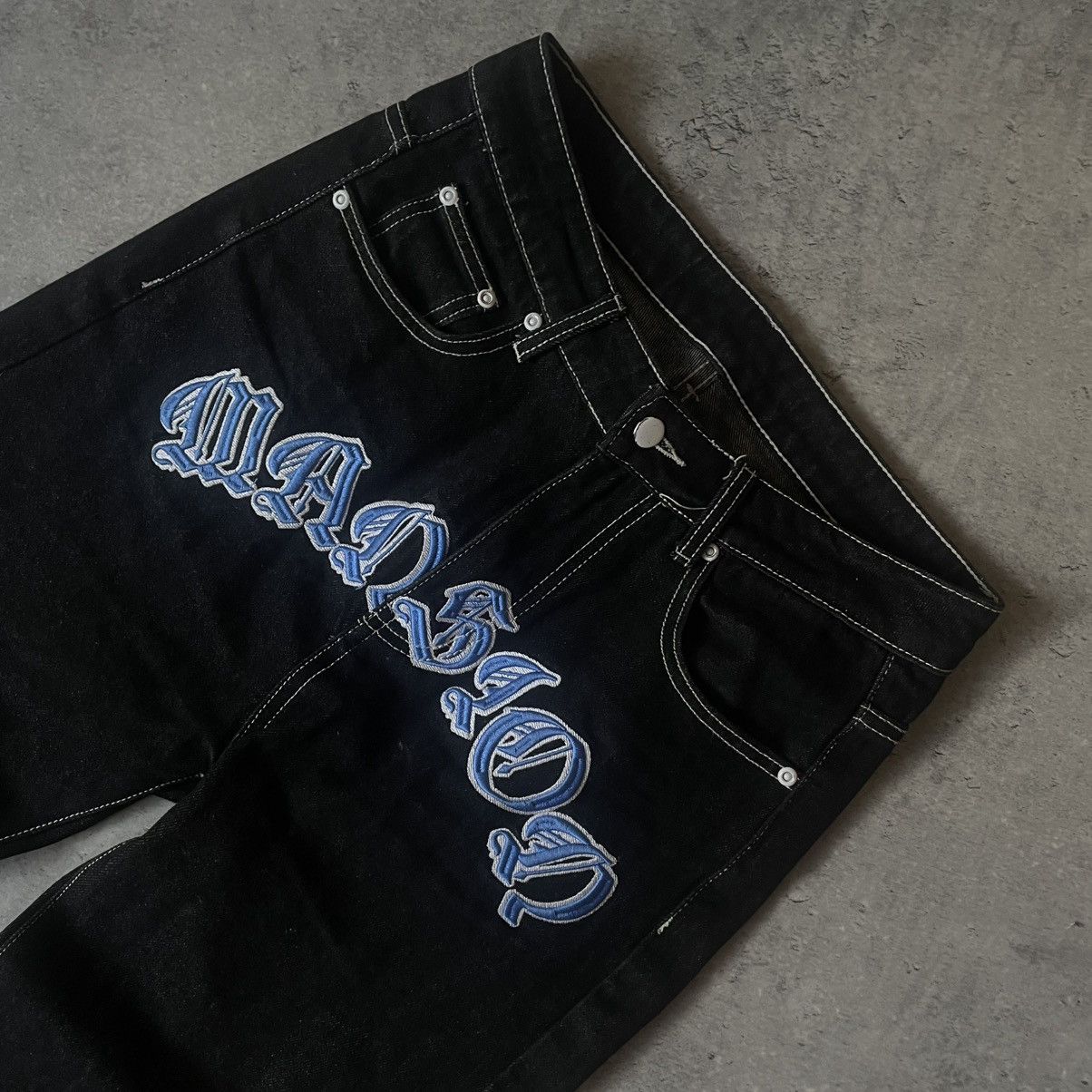 Other Straight Fit Moonlight Mansion Botcut Flared Pants Size US 28 / EU 44 - 2 Thumbnail