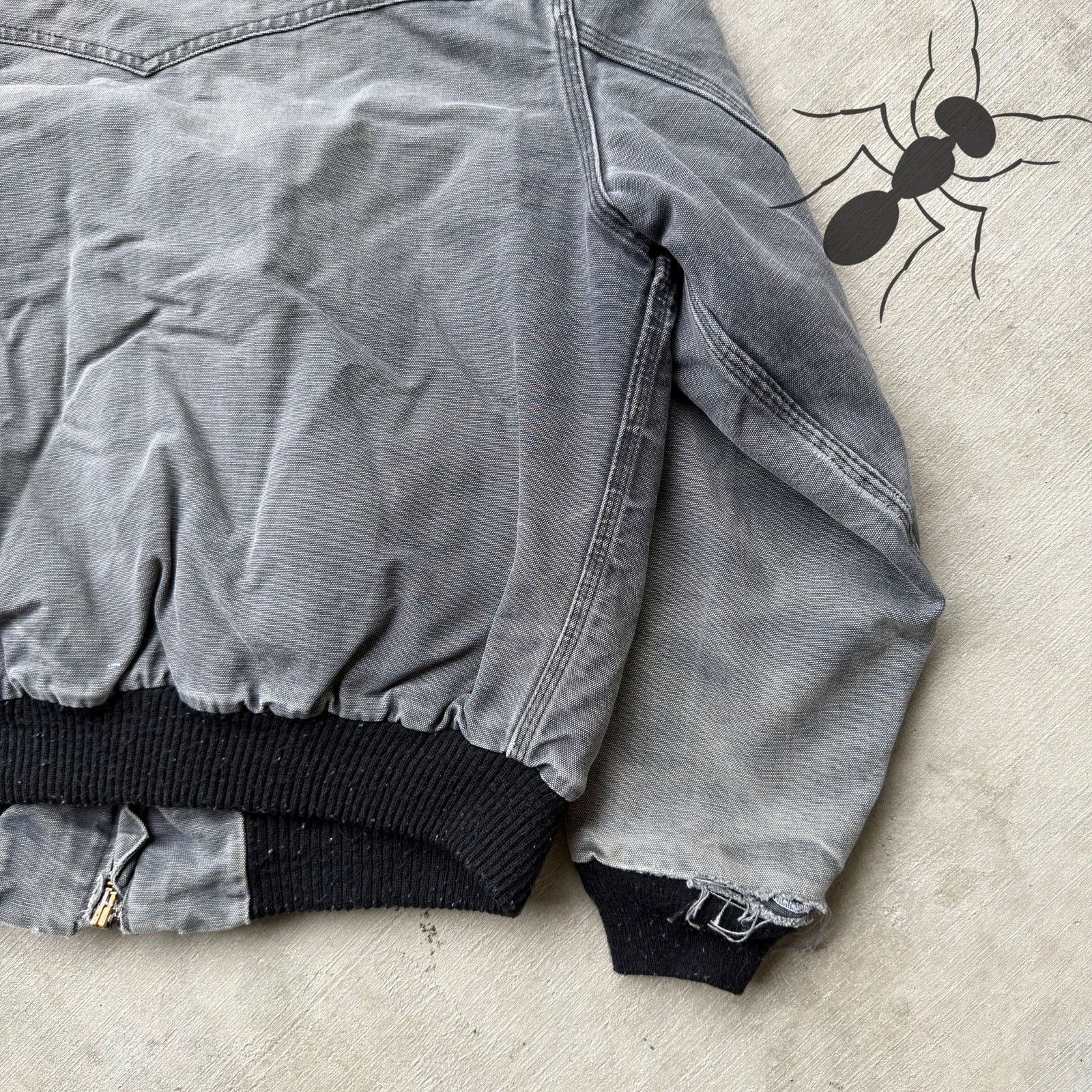 Carhartt × Vintage Carhartt faded black Santa Fe work wear jacket Size US L / EU 52-54 / 3 - 7 Thumbnail
