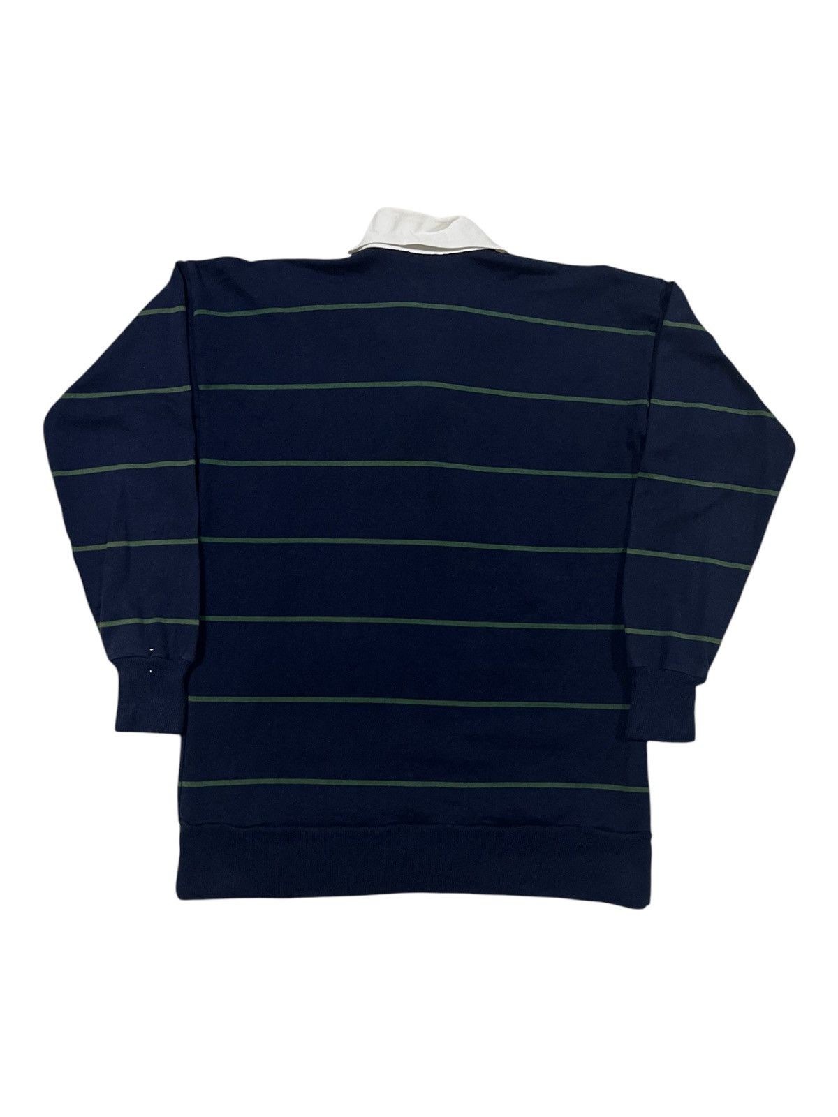 Canterbury of New Zealand × Vintage OG 1990s Canterbury New Zealand Big Logo Striped Sweatshirt Size US M / EU 48-50 / 2 - 4 Thumbnail