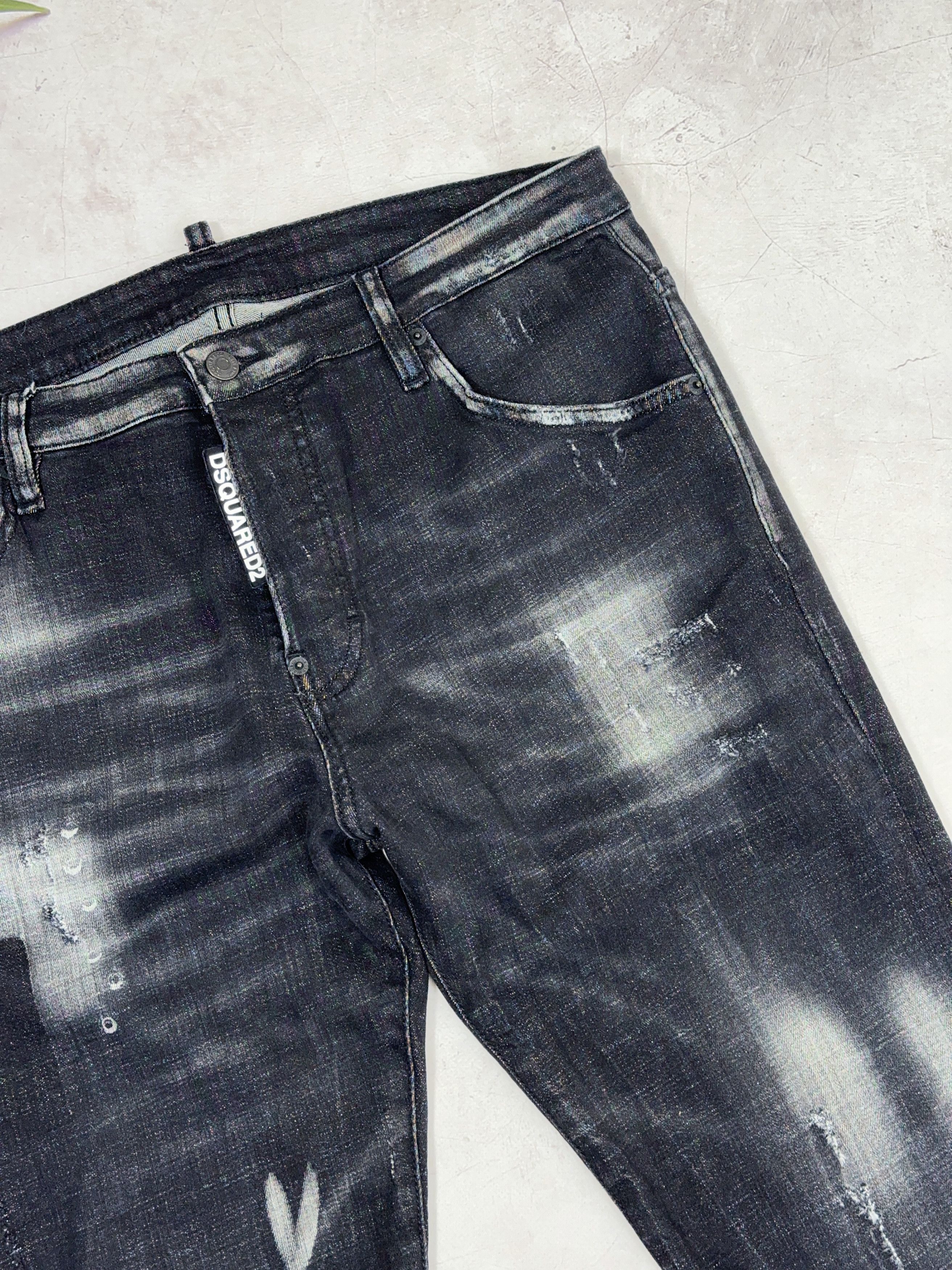 Dsquared2 Dsquared2 Denim Pants Tidy Biker Jeans Distressed Black Size US 36 / EU 52 - 6 Thumbnail