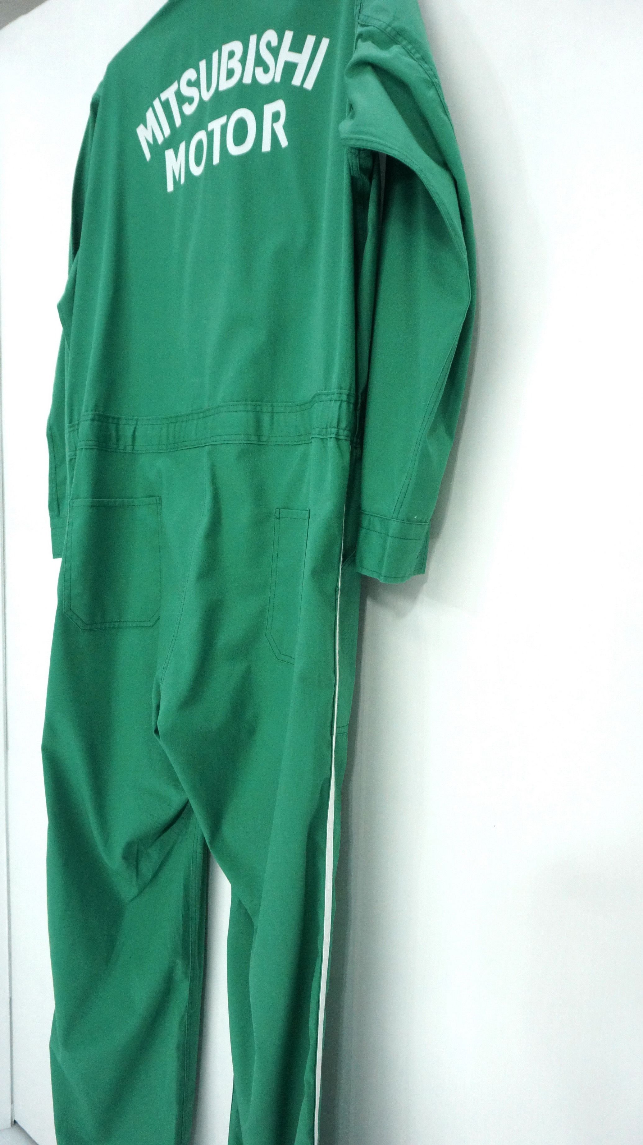 Japanese Brand Vintage MITSUBISHI MOTORS Uniform Coverall Size US 37 - 4 Thumbnail