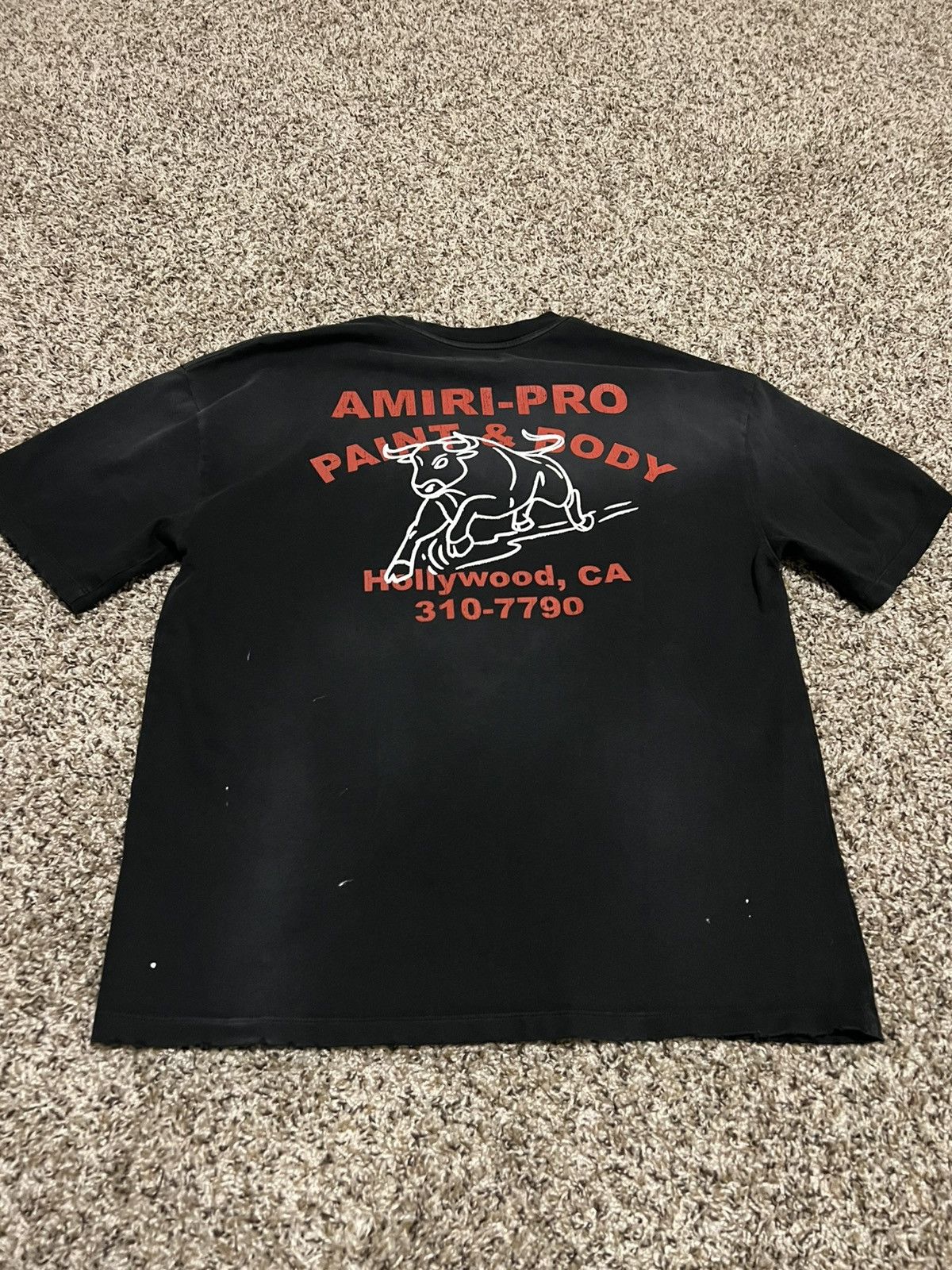 Amiri Black Amiri bull oversized tee Size US S / EU 44-46 / 1 - 3 Thumbnail