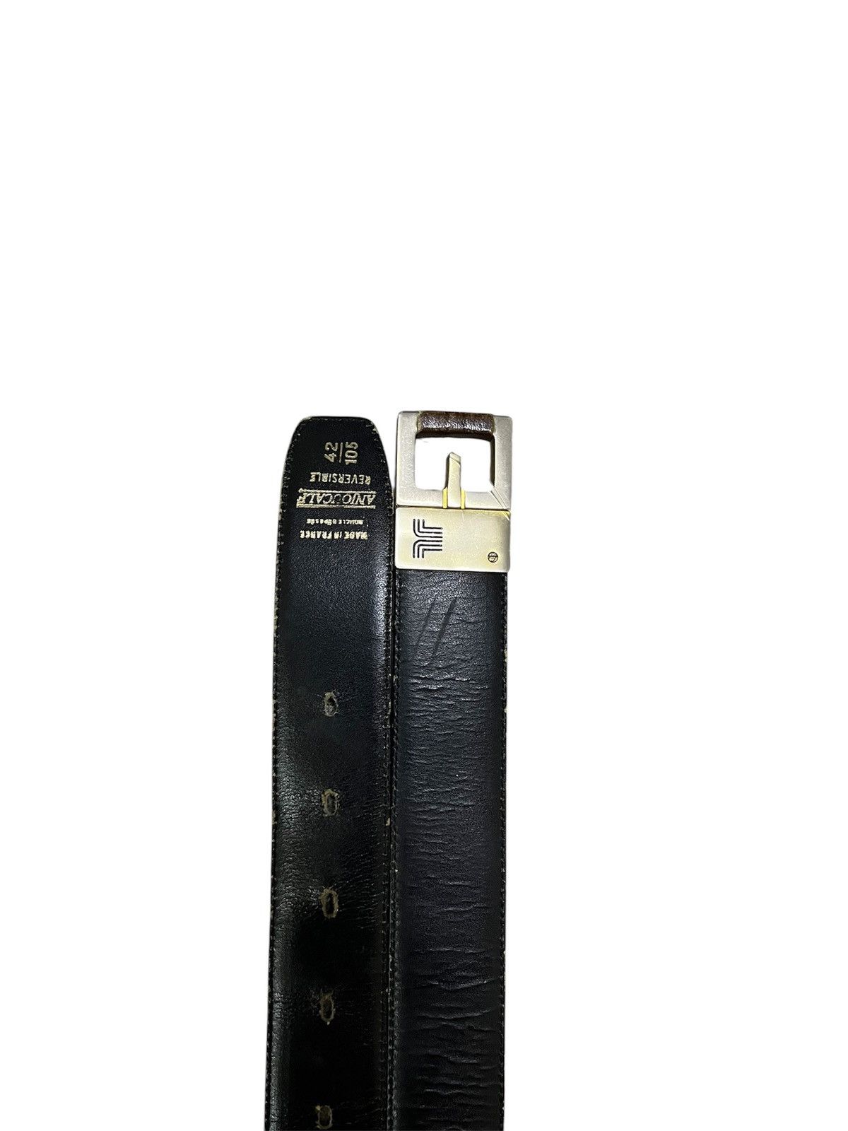Lanvin Vintage 80s lanvin riversible leather belt Size ONE SIZE - 2 Thumbnail