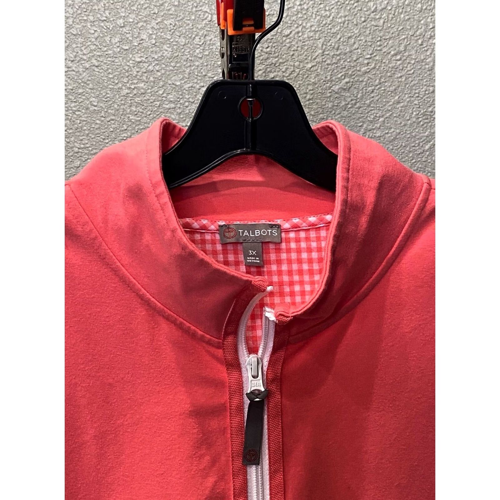 Talbots WOMENS Talbots Pink Zippered Track SWEATER 3XL XXXL Size XXL / US 16-18 / IT 52-54 - 4 Thumbnail