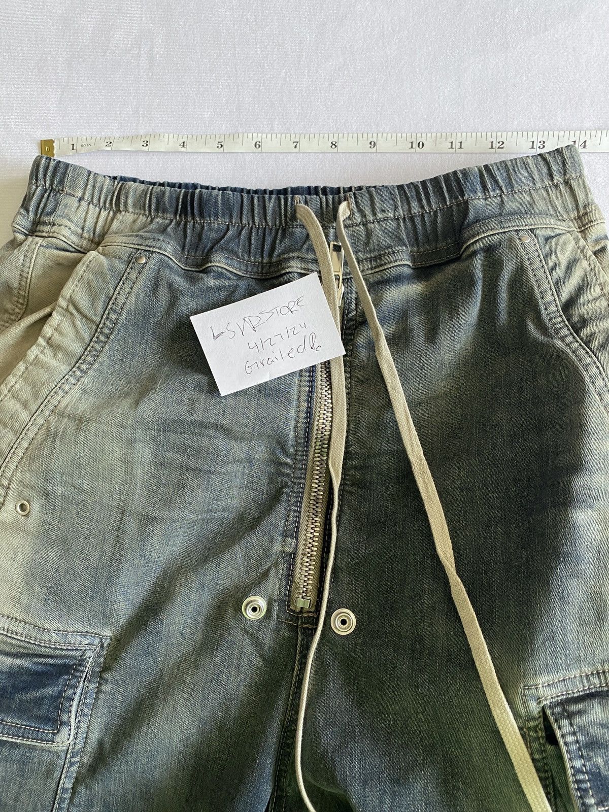 Rick Owens Rick Owens Double Cargo Jumbo Belas EDFU23 Mineral Pearl 48 Size US 32 / EU 48 - 15 Thumbnail