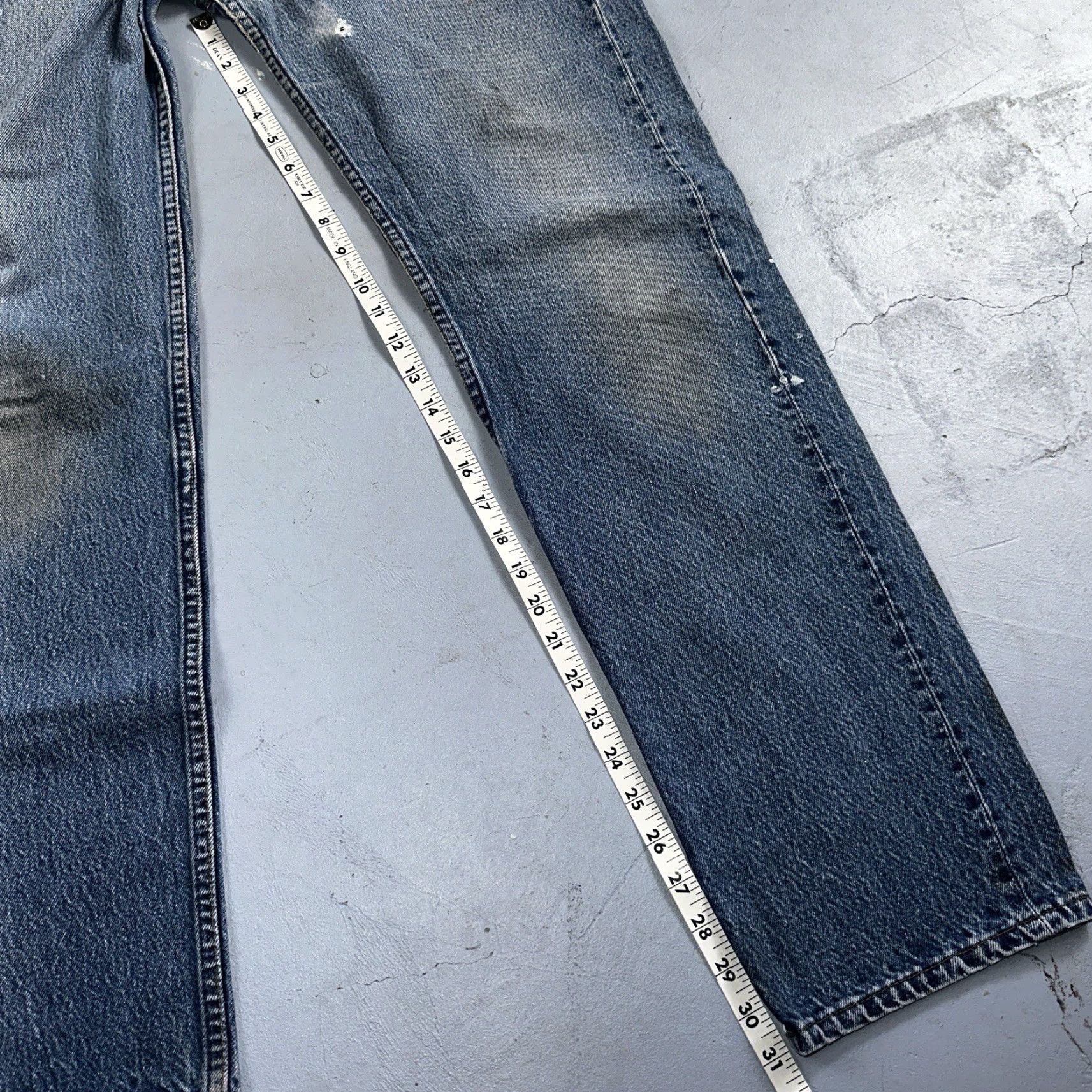 Levi's VINTAGE Levis 501 Jeans Men 35x36 Light Wash USA 80s 90s XX Straight Leg Size US 35 - 5 Thumbnail